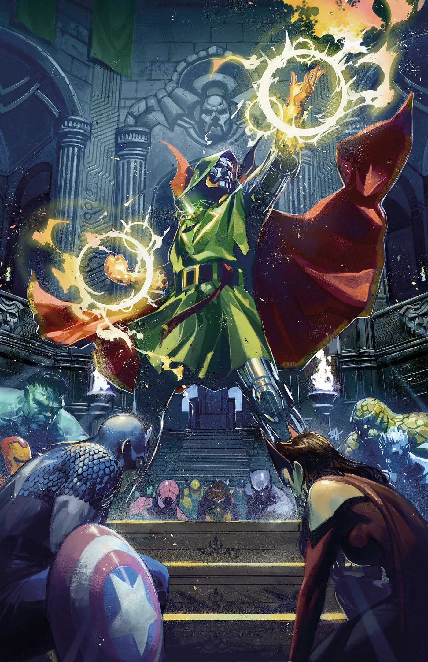 One World Under Doom #1 Ben Harvey Full Art Variant | Odin's Place