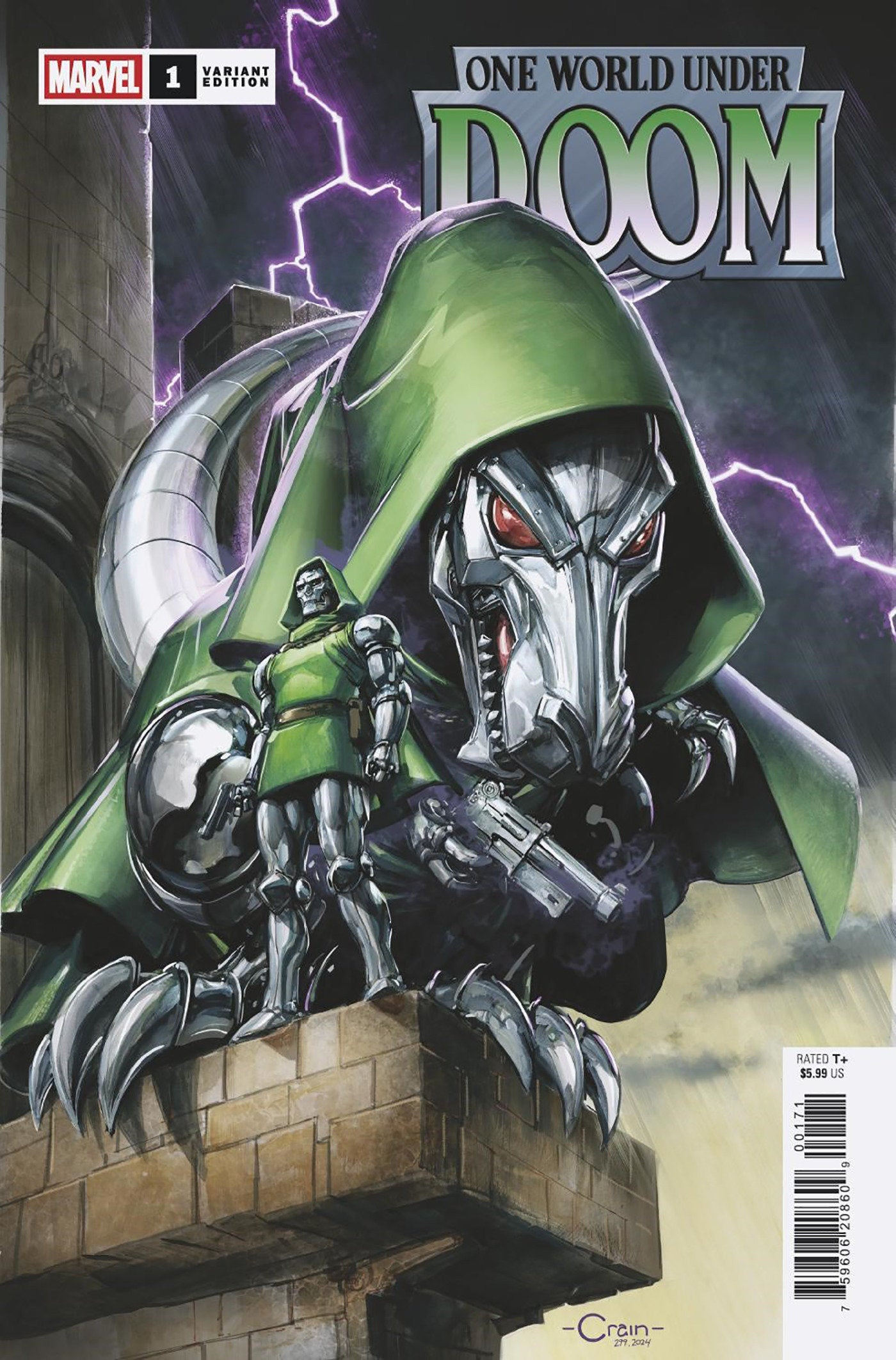 One World Under Doom #1 Clayton Crain Doomasaur Variant | Odin's Place