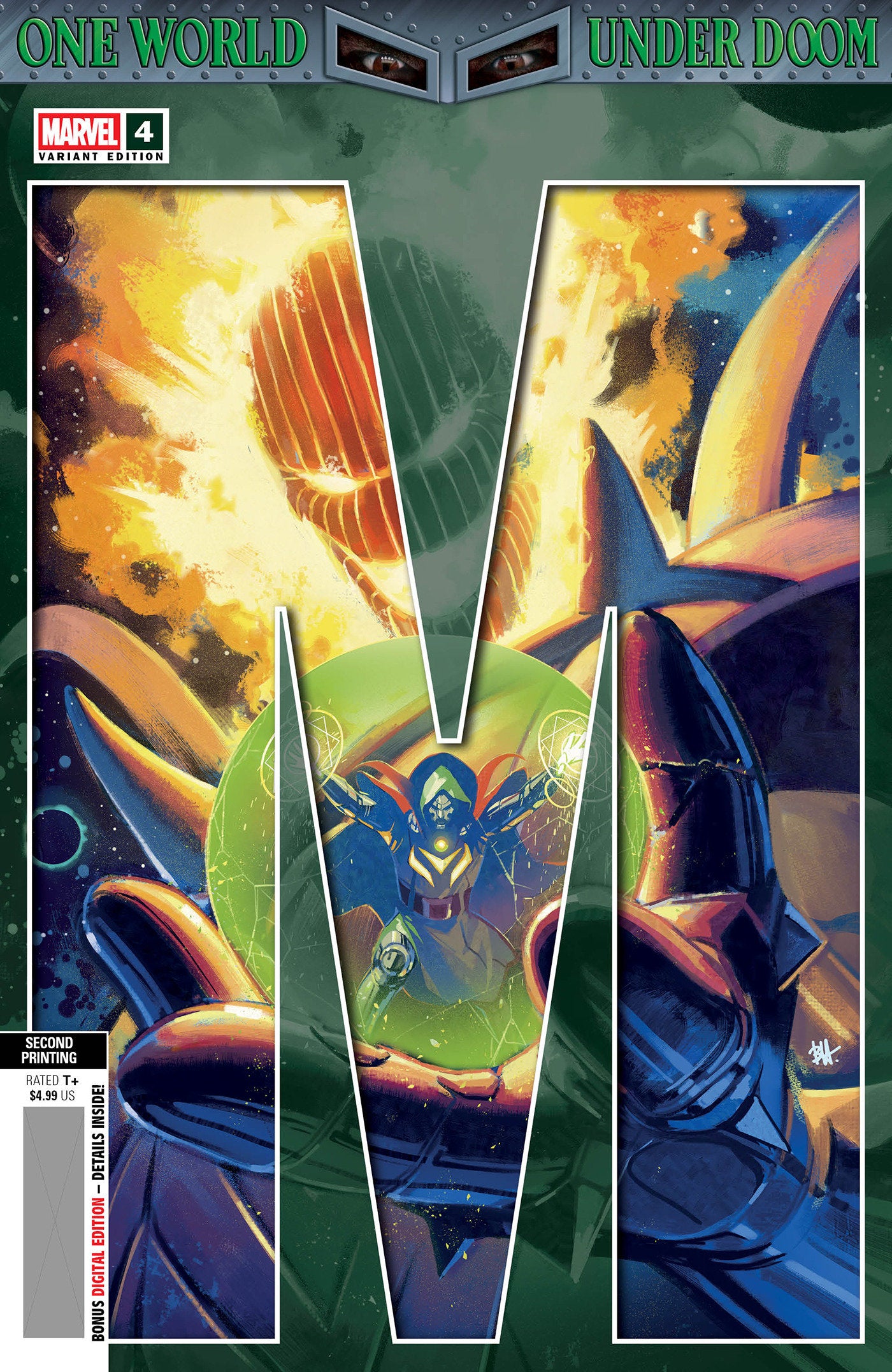 One World Under Doom #4 Ben Harvey 2nd Print Variant | Odin's Place