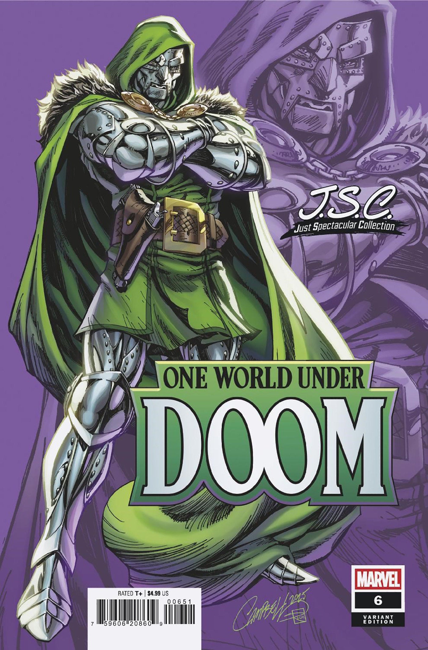 One World Under Doom #6 J. Scott Campbell Just Spectacular Collection Variant | Odin's Place