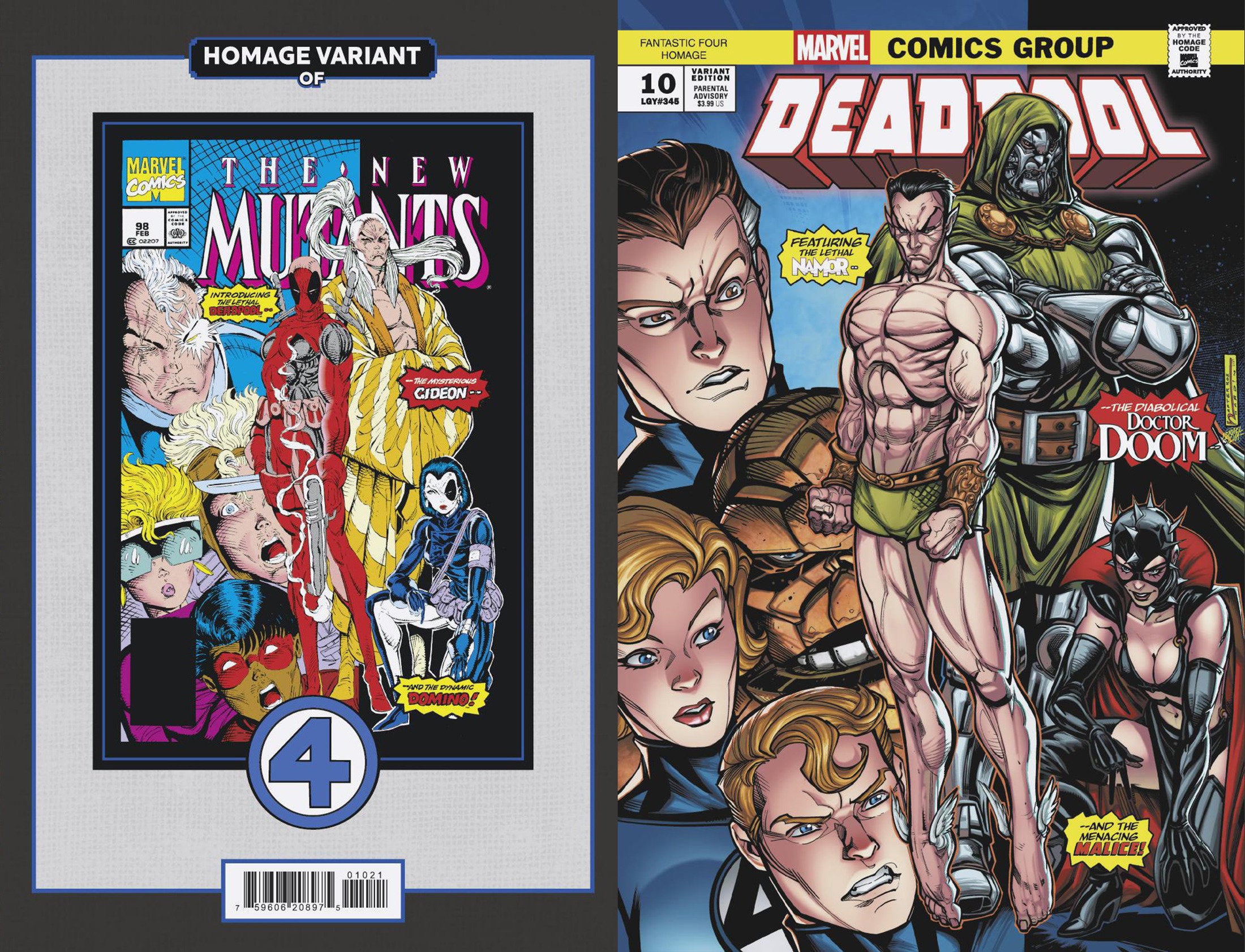 Deadpool #10 Chad Hardin Fantastic Four Homage Variant | Odin's Place