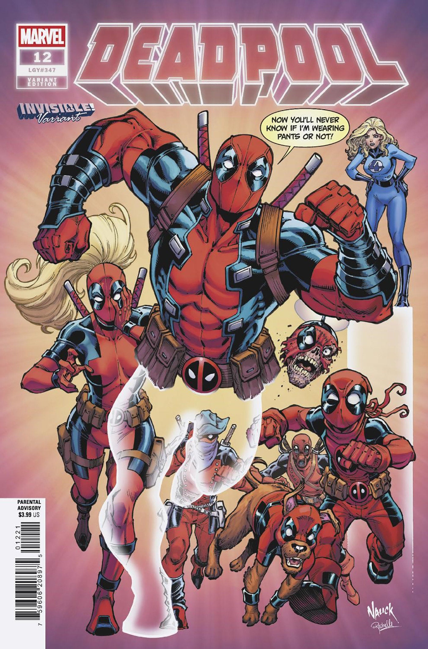Deadpool #12 Todd Nauck Invisible! Variant [Dvs] | Odin's Place