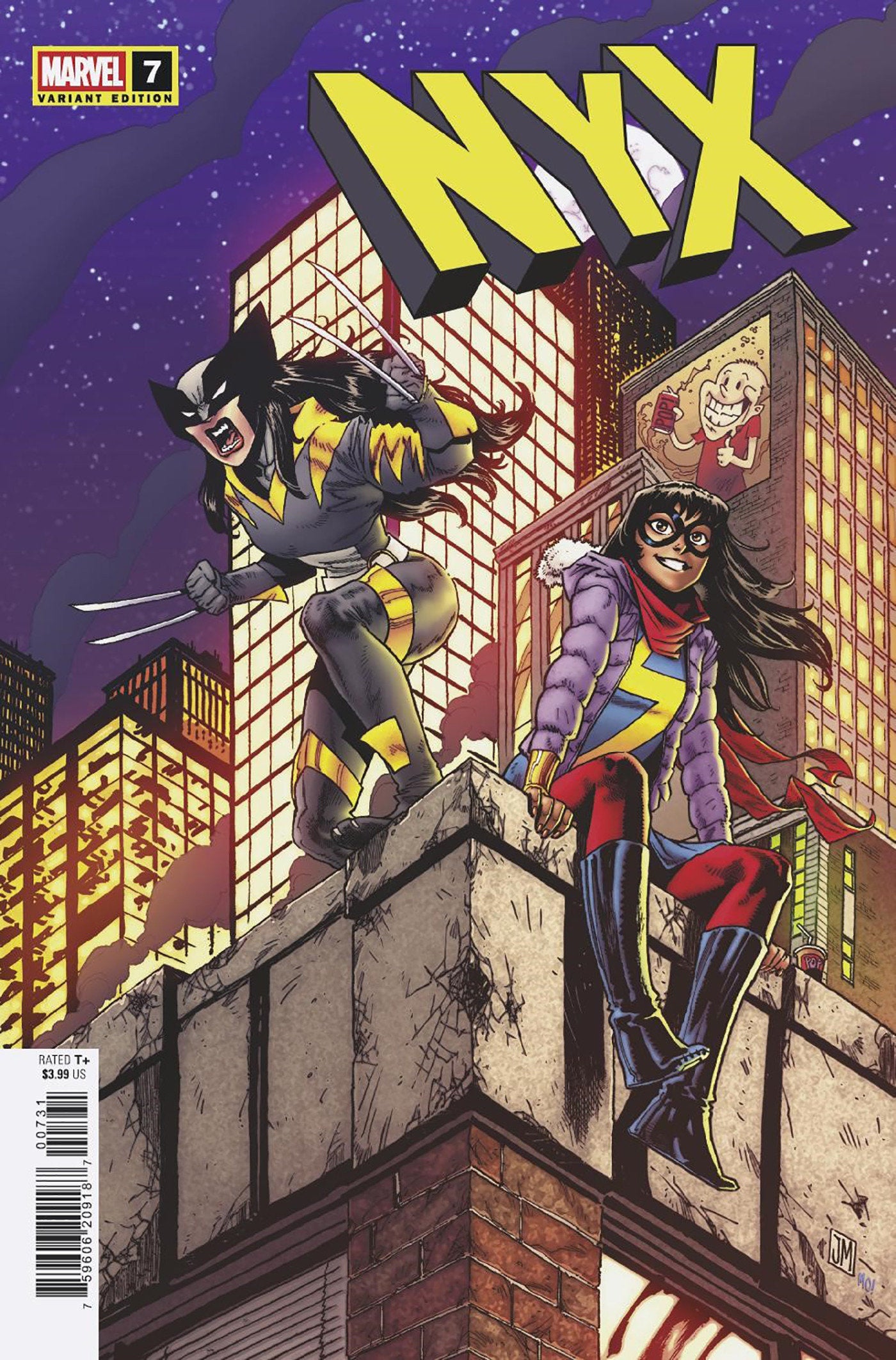 NYX #7 Justin Mason Variant | Odin's Place