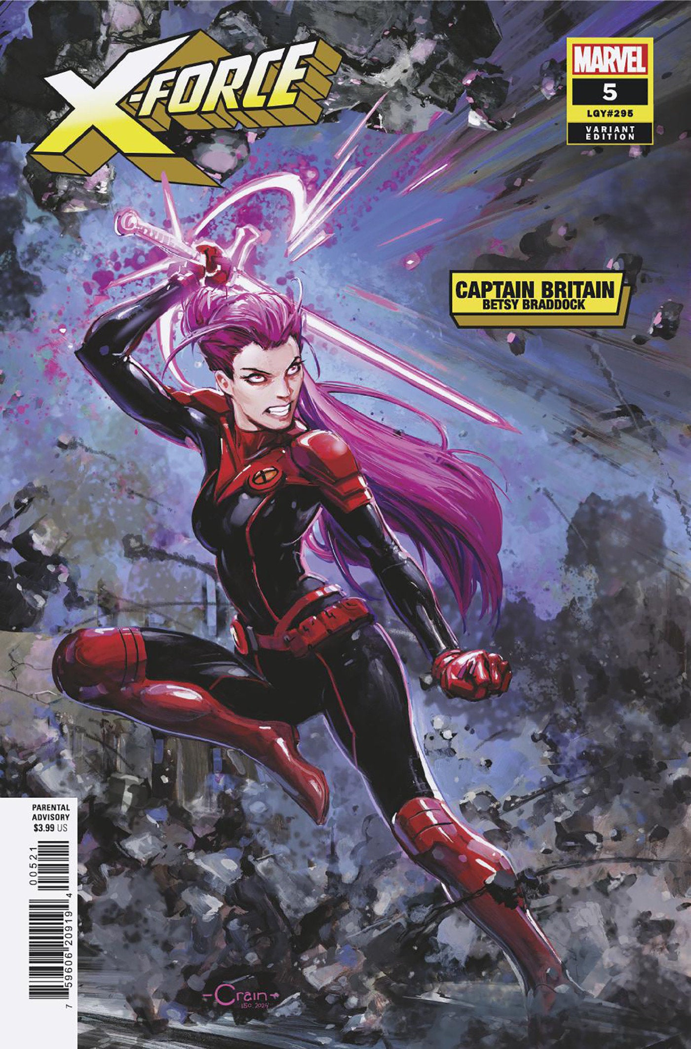 X-Force #5 Clayton Crain Betsy Braddock Variant | Odin's Place