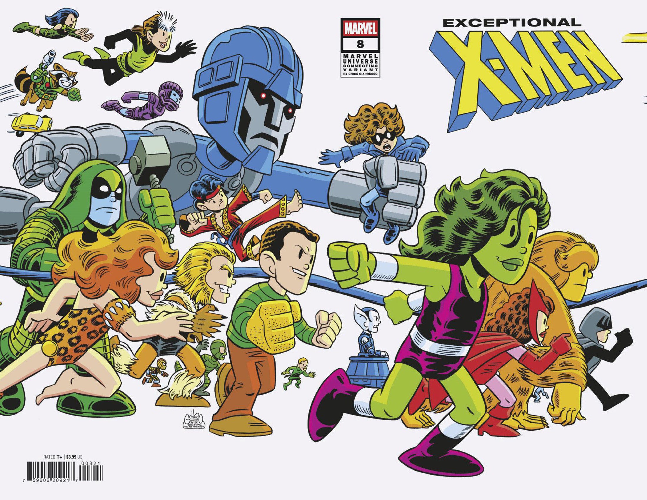 Exceptional X-Men #8 Chris Giarrusso Marvel Universe Connecting Wrap Variant K | Odin's Place
