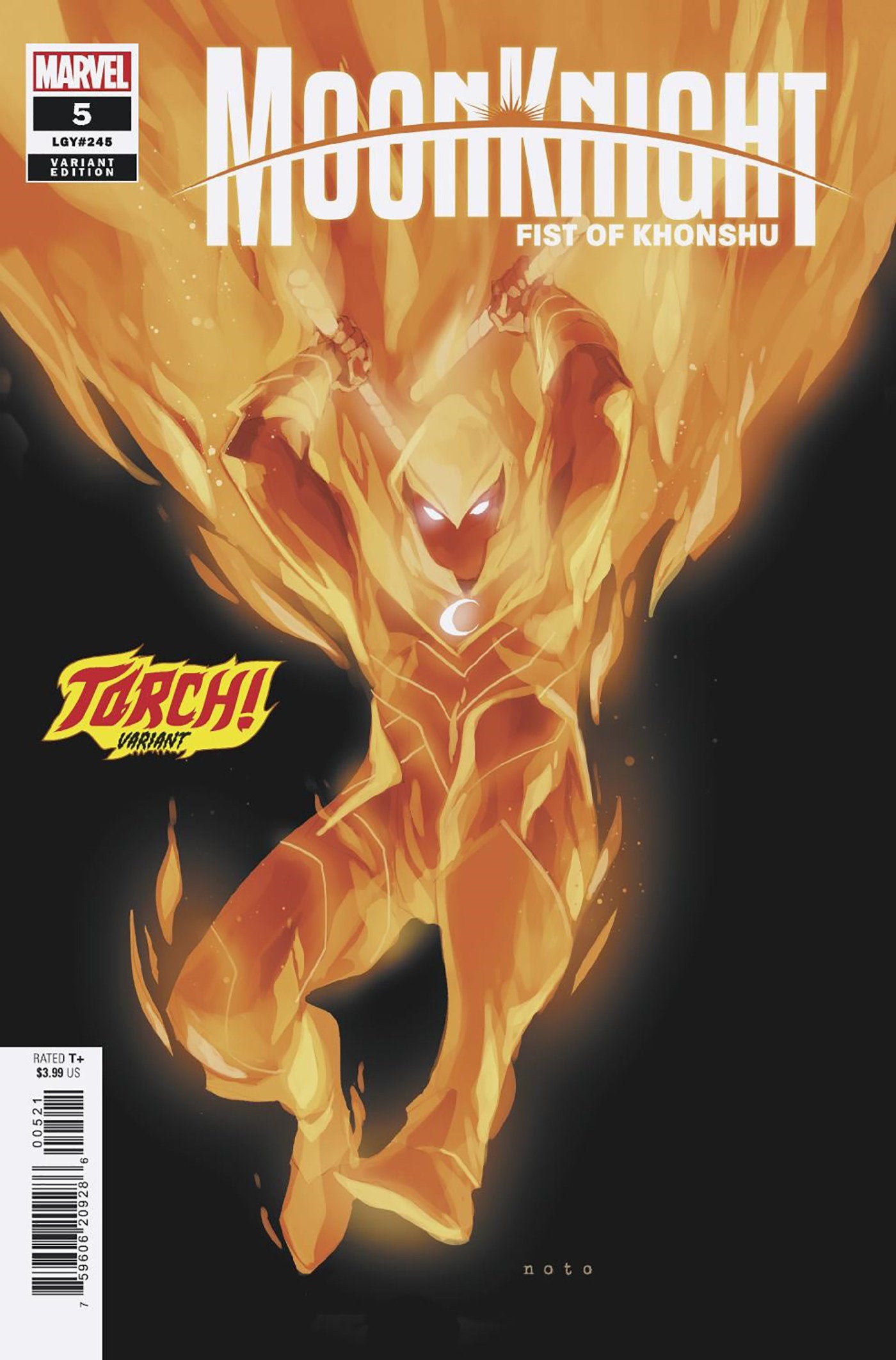 Moon Knight: Fist Of Khonshu #5 Phil Noto Torch! Variant | Odin's Place