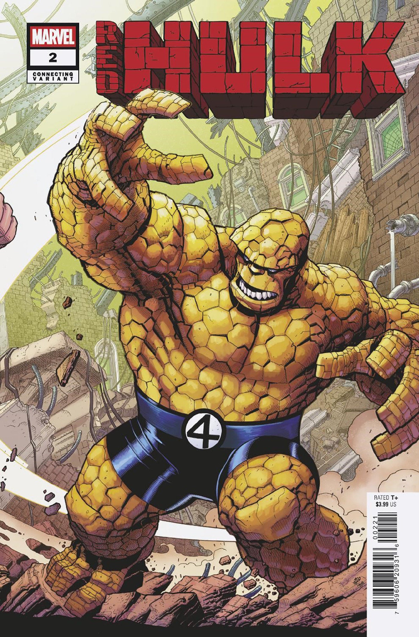 Red Hulk #2 Nick Bradshaw Thing Connecting Variant [Doom] | Odin's Place