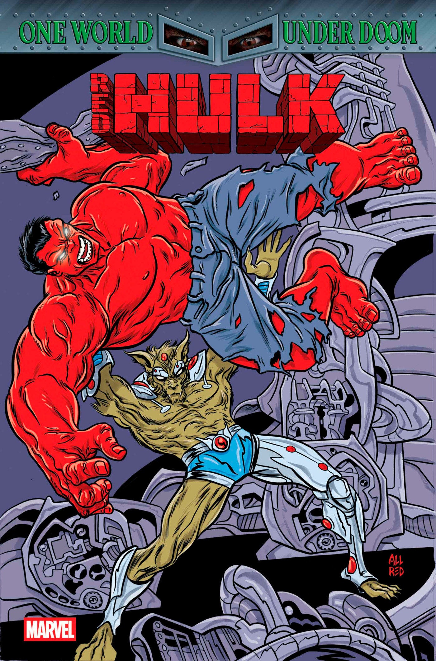 Red Hulk #6 Mike Allred Retrovision Variant [Doom] | Odin's Place