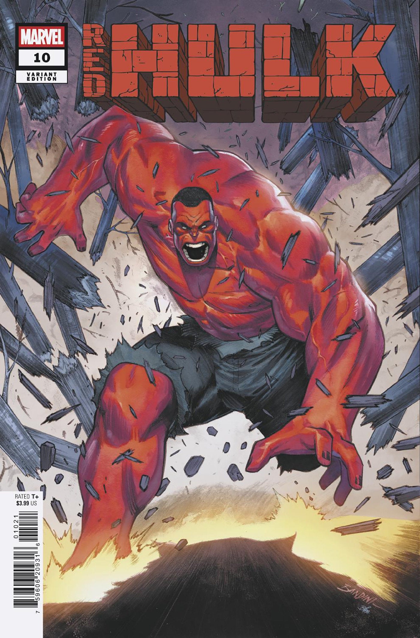 Red Hulk #10 Michele Bandini Variant [Doom] | Odin's Place