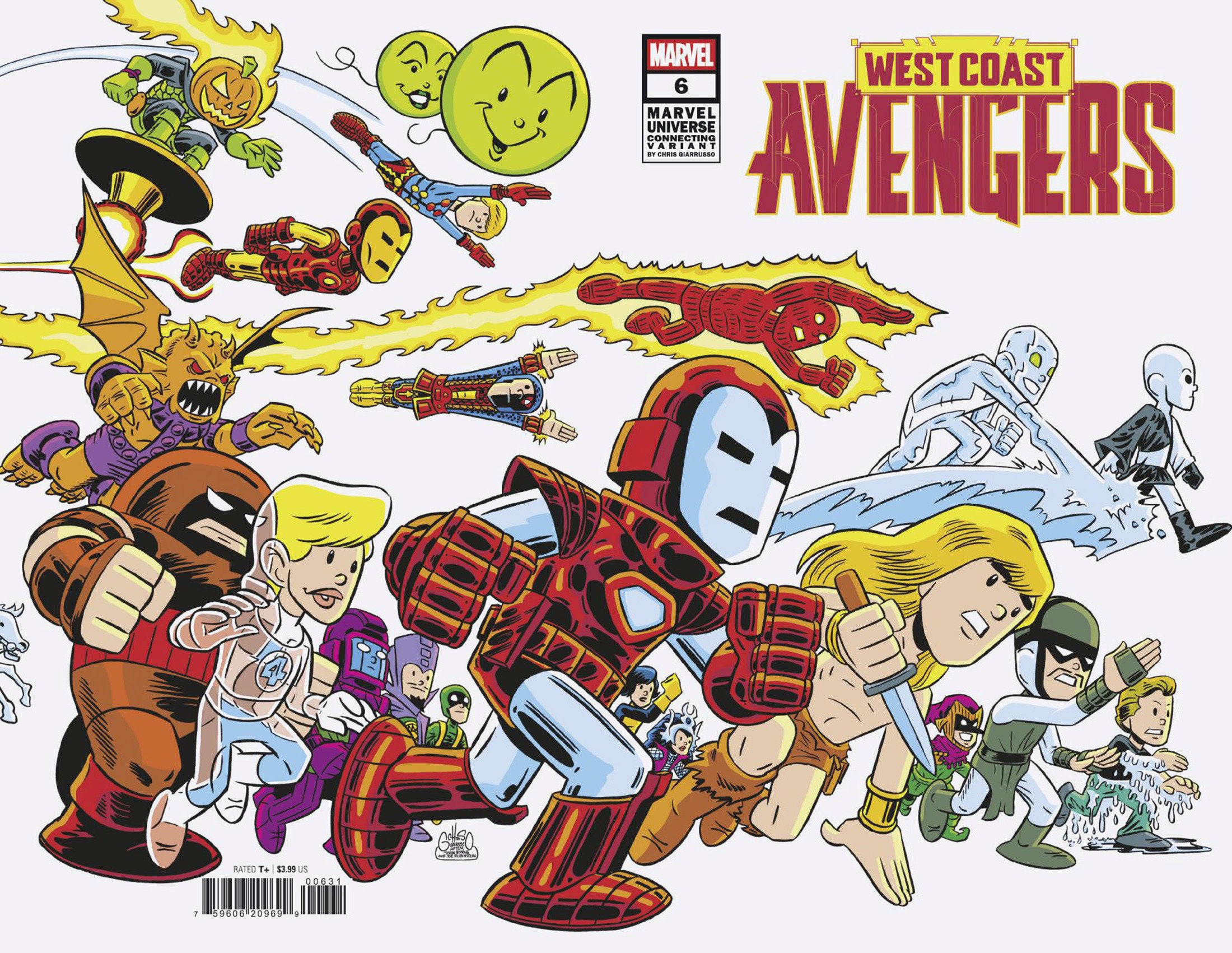 West Coast Avengers #6 Chris Giarrusso Marvel Universe Connecting Wrap Variant F | Odin's Place