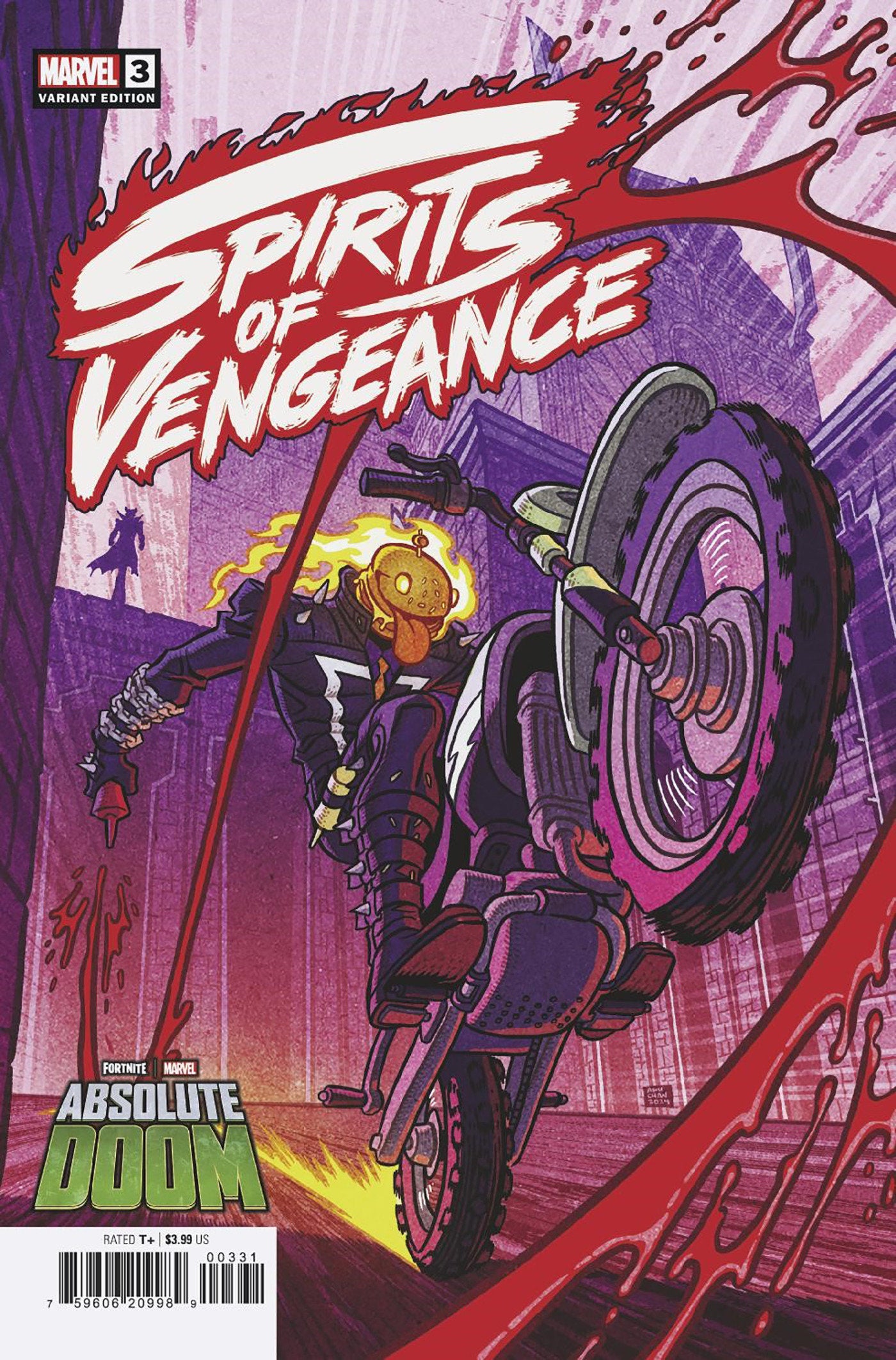 Spirits Of Vengeance #3 Afu Chan Marvel Fortnite Ghost Ridurr Variant | Odin's Place