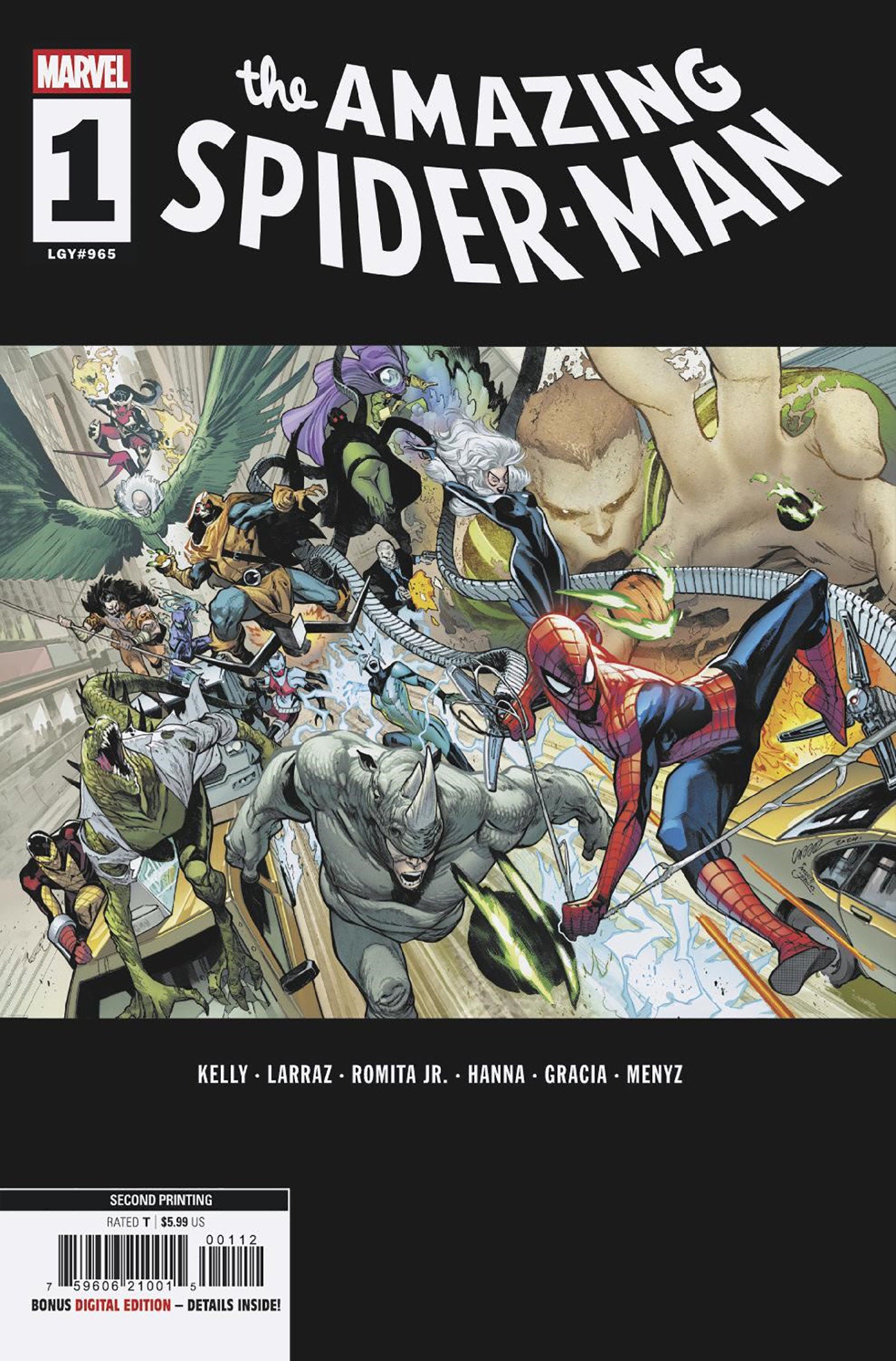 Amazing Spider-Man #1 2nd Print Pepe Larraz Variant | Odin's Place