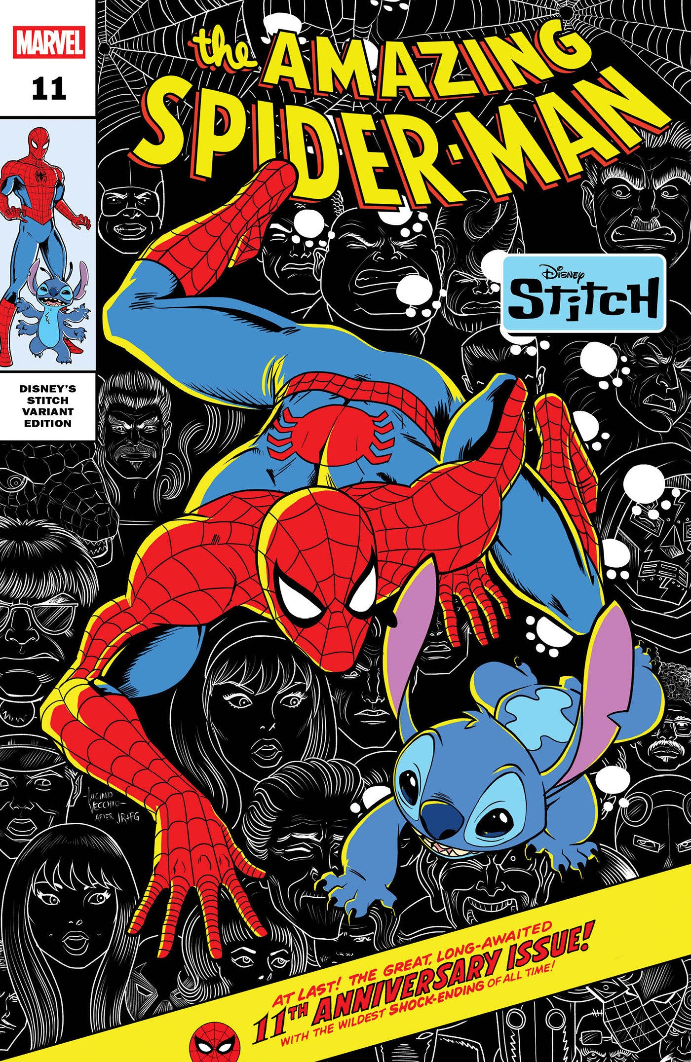 Amazing Spider Man #11 Luciano Vecchio Disney Stitch Variant | Odin's Place