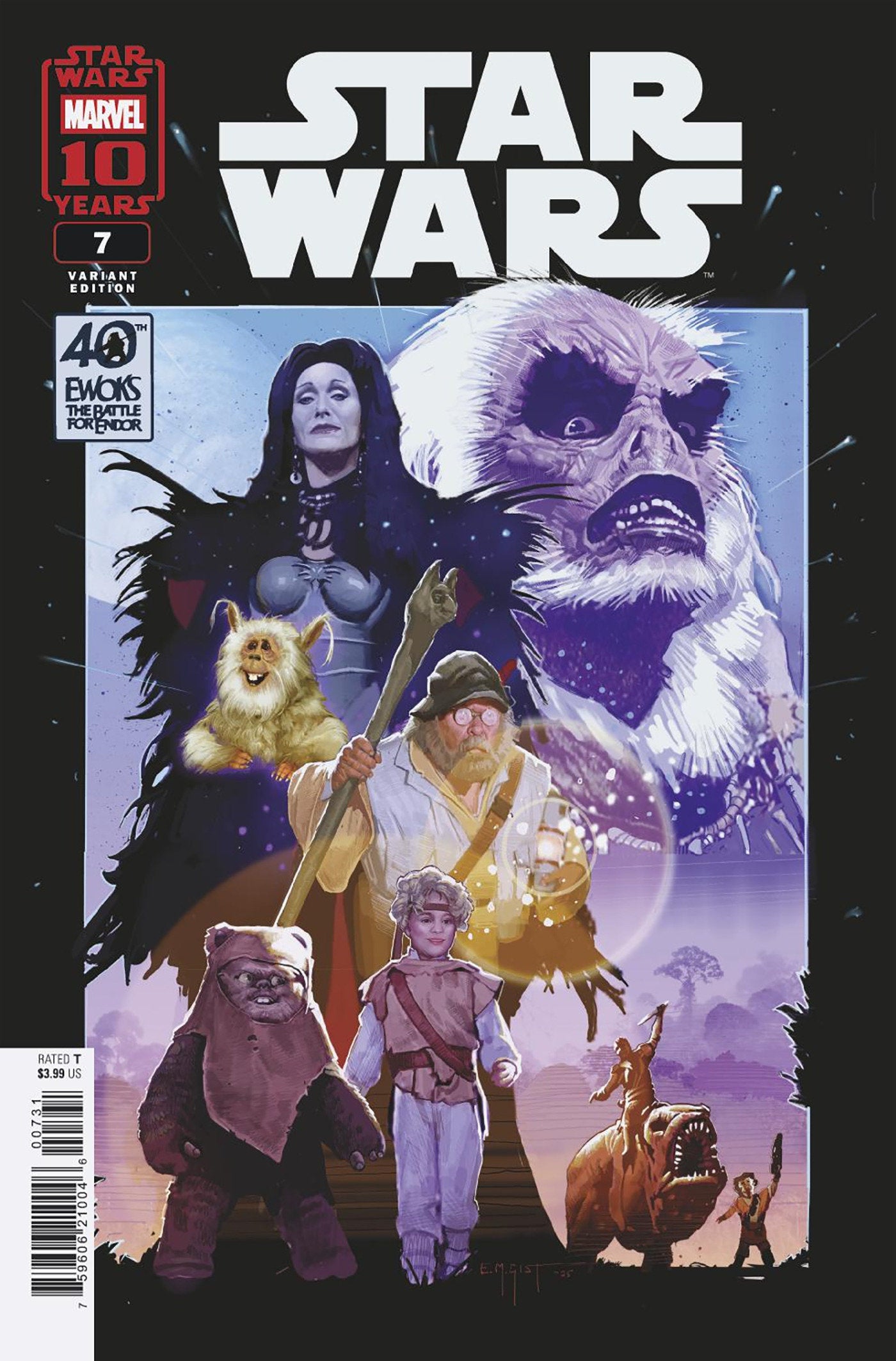 Star Wars #7 E.M. Gist Battle For Endor 40 Th Anniversary Variant | Odin's Place
