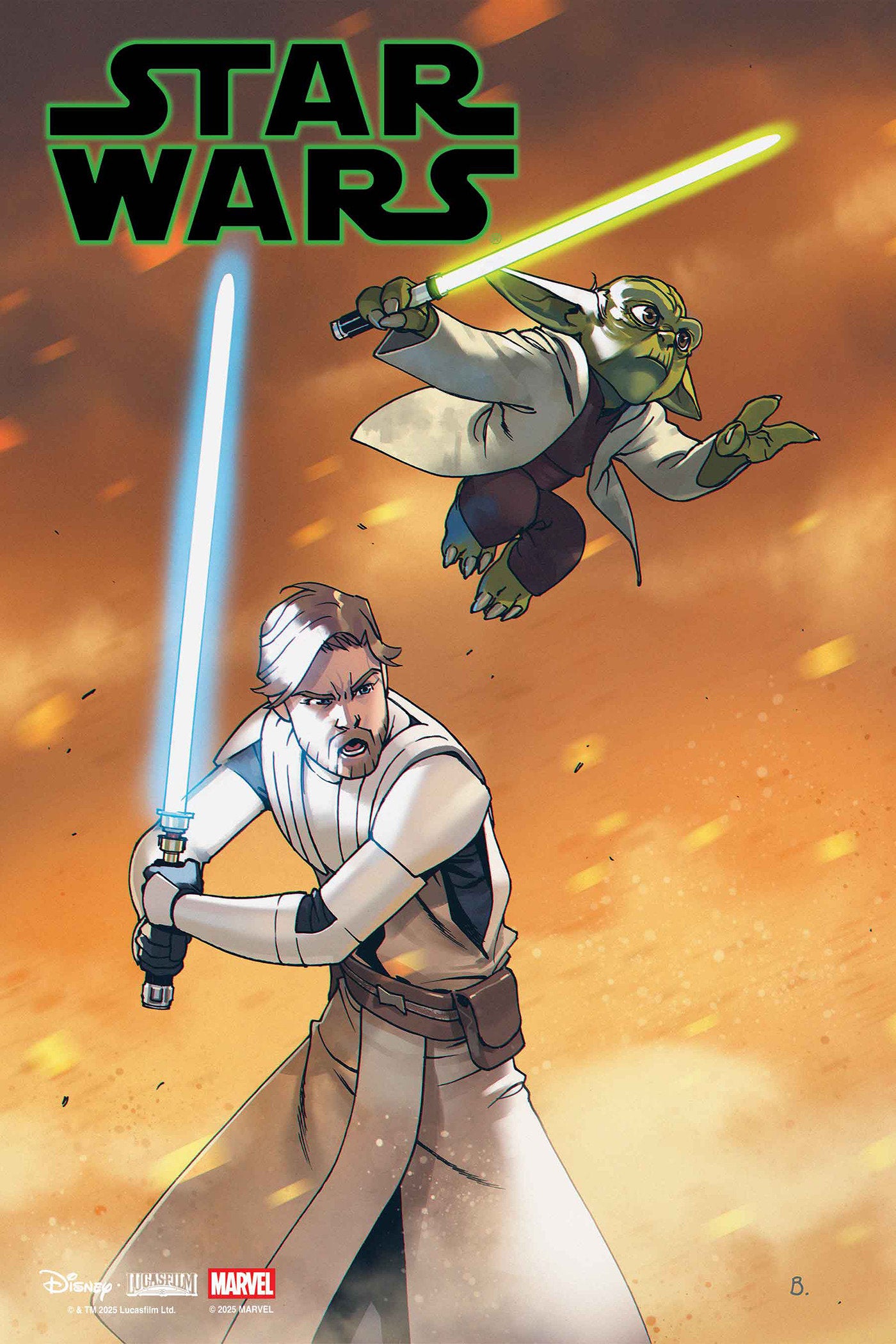 Star Wars #7 Bengal Yoda & Obi Wan Jedi Knights Variant | Odin's Place