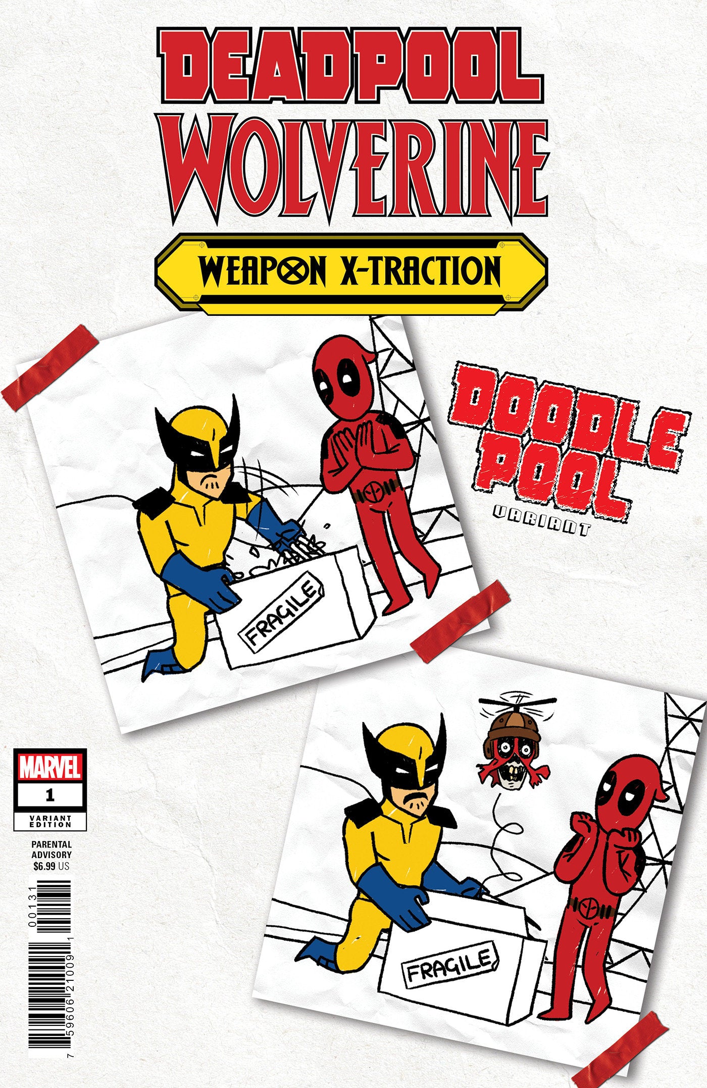 Deadpool/Wolverine: Weapon X-Traction #1 Doodlepool Variant | Odin's Place