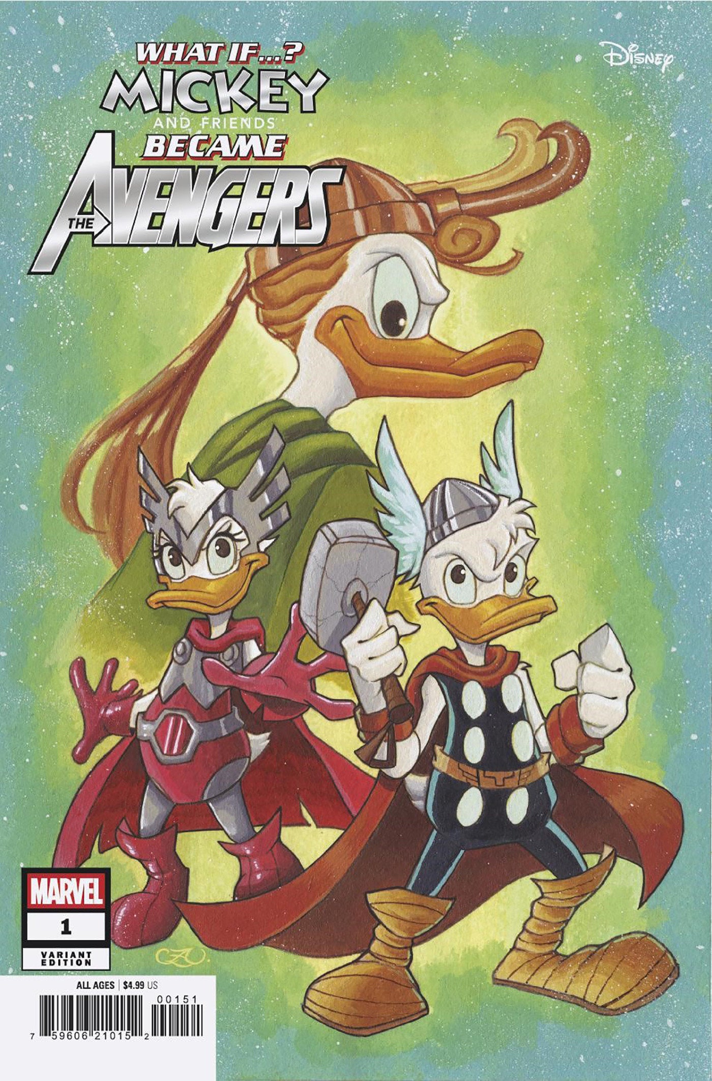 Marvel & Disney: What If...? Mickey & Friends Became The Avengers #1 Chrissie Zu Llo Variant | Odin's Place