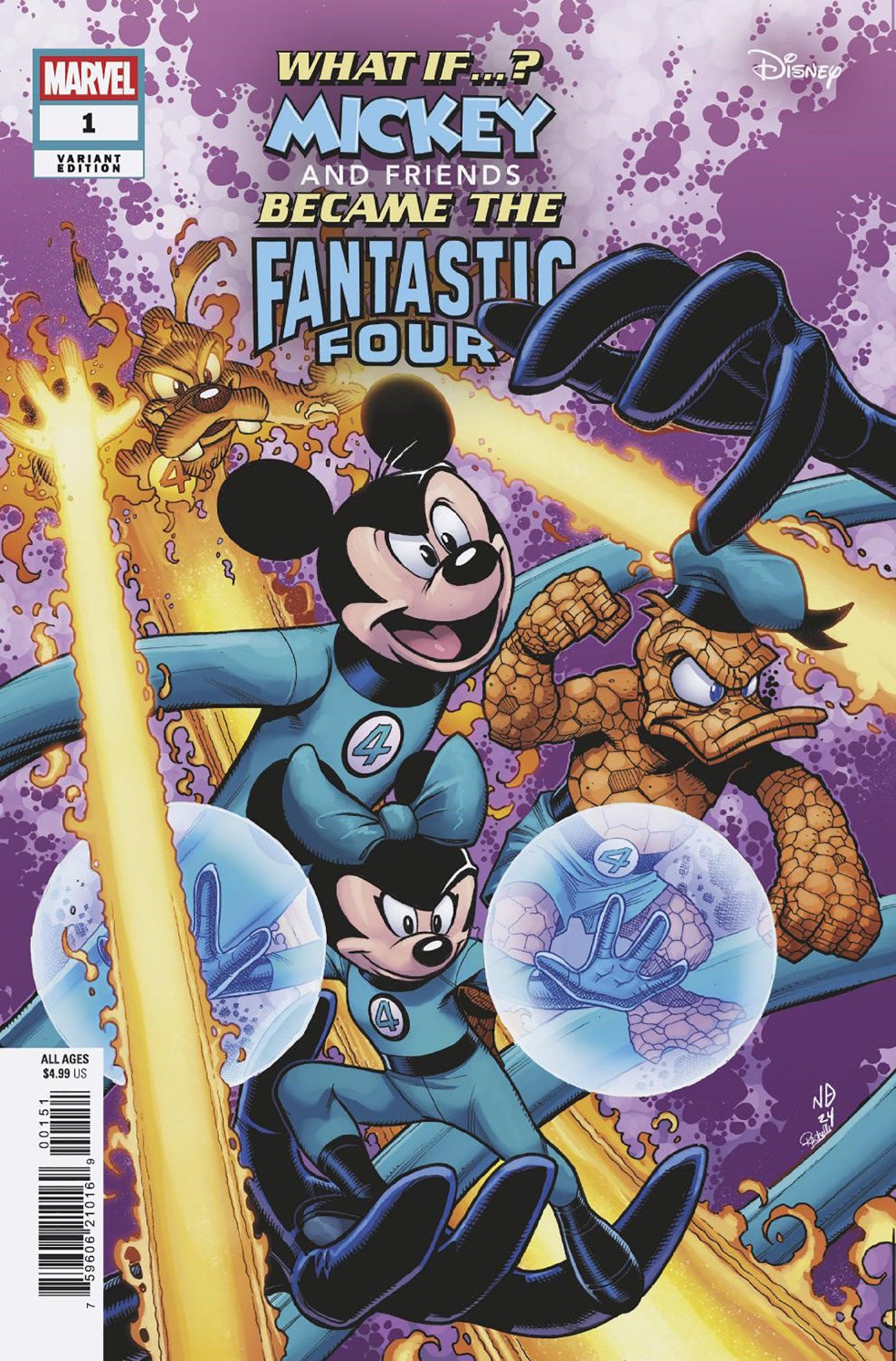 What If Mickey & Friends Became Fantastic Four #1 Bradshaw | Odin's Place
