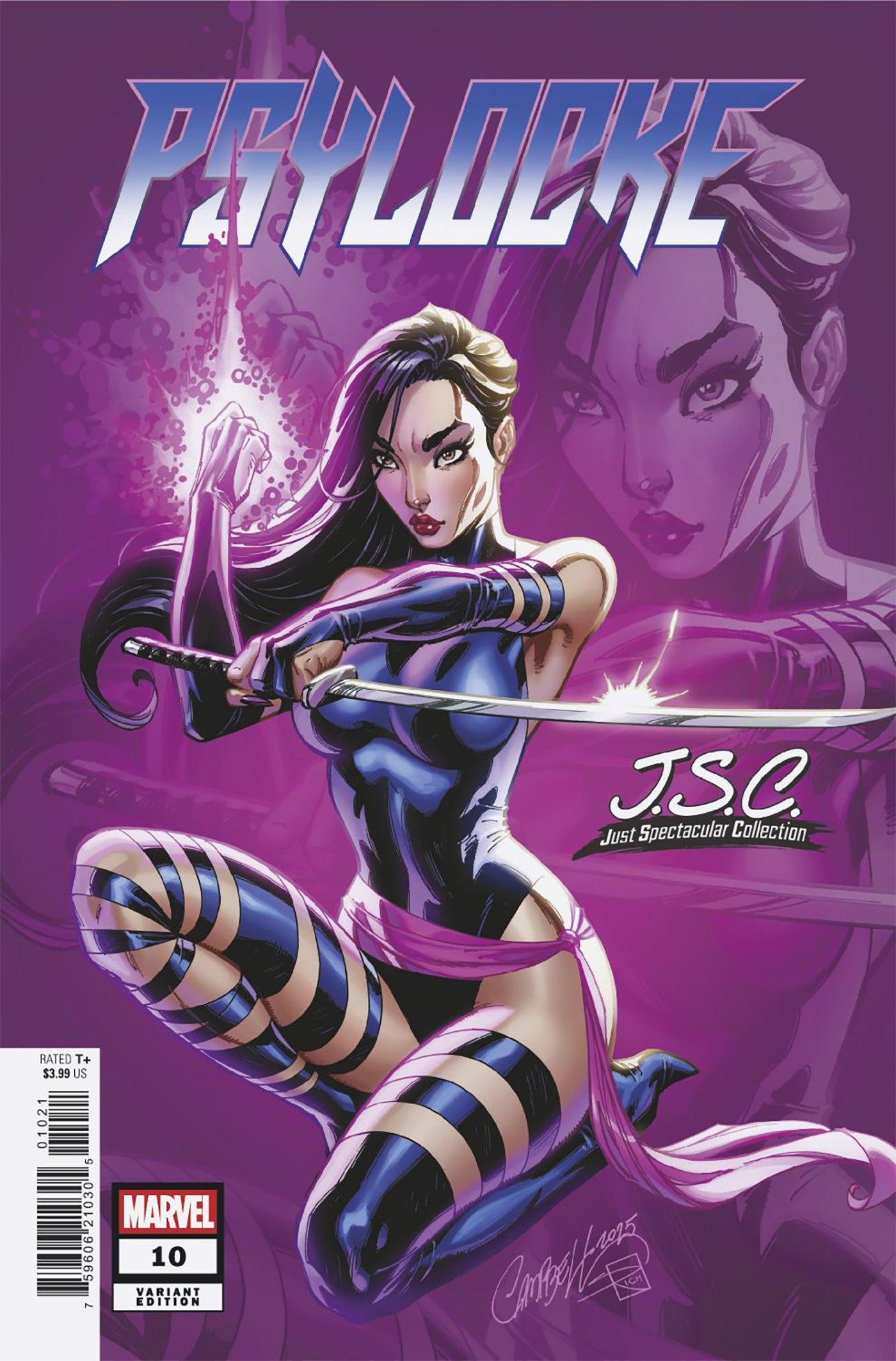 Psylocke #10 J. Scott Campbell Just Spectacular Collection Variant | Odin's Place