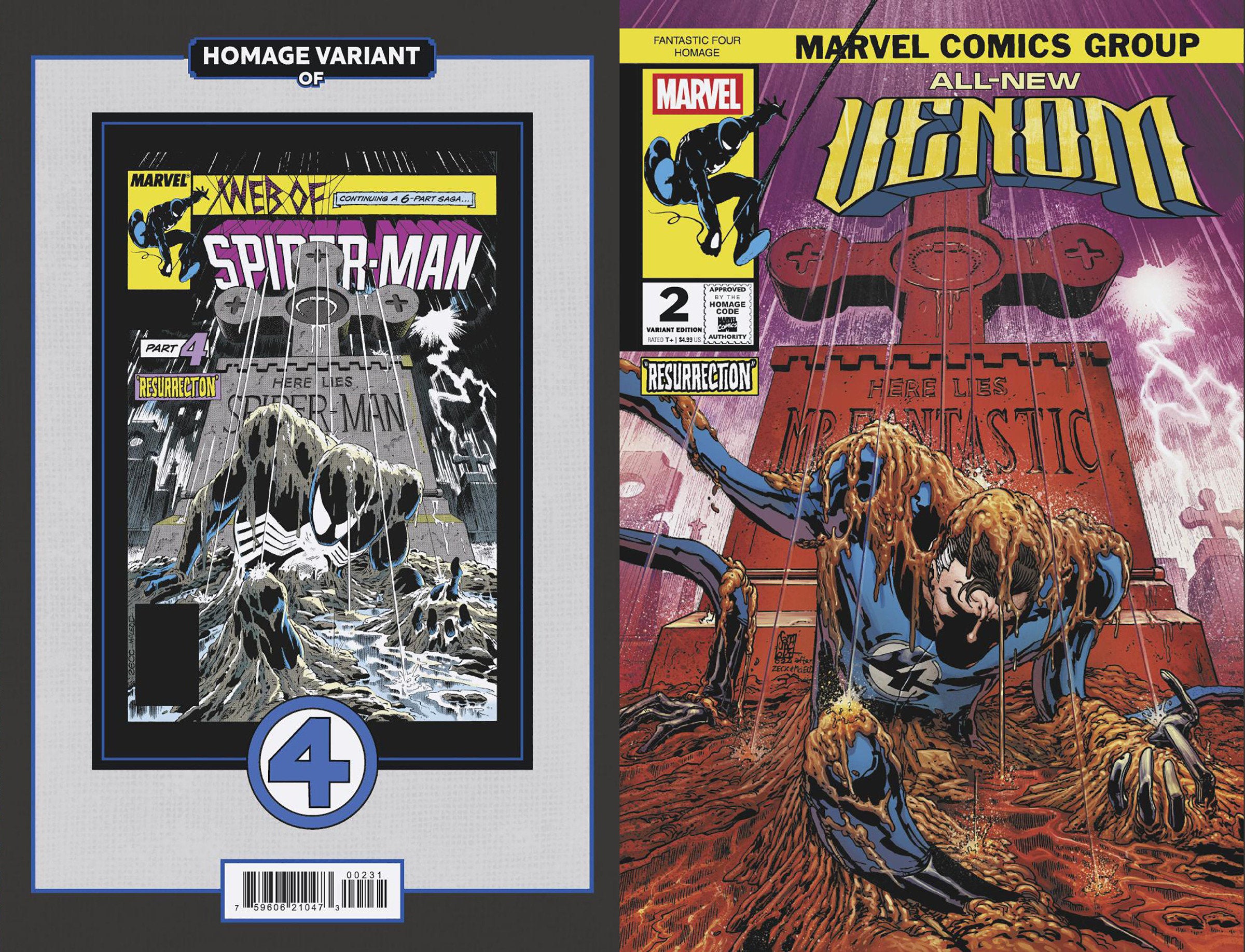 All New Venom #2 Camuncoli Fantastic Four Homage Variant | Odin's Place