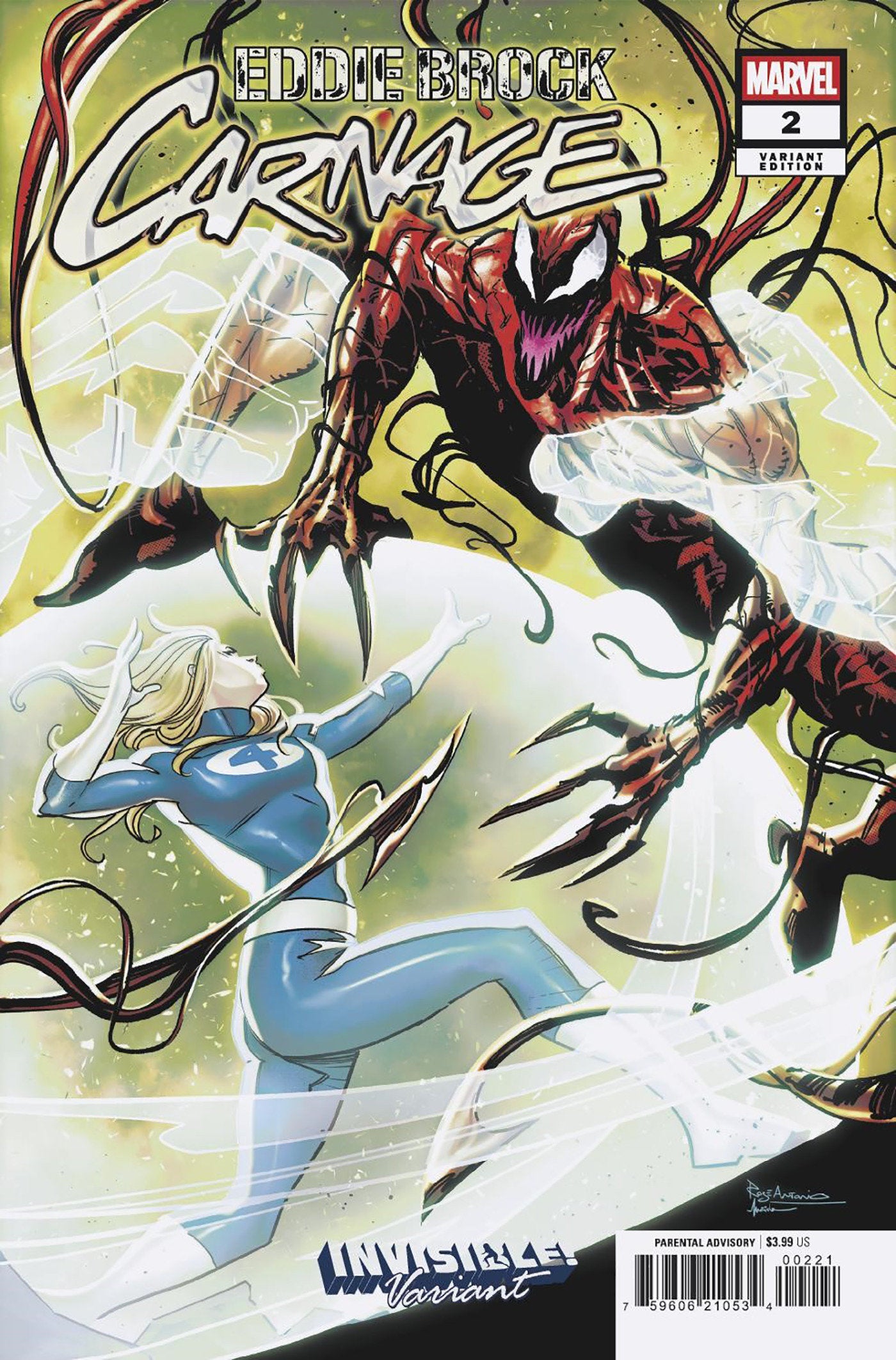 Eddie Brock Carnage #2 Roge Antonio Invisible Variant | Odin's Place