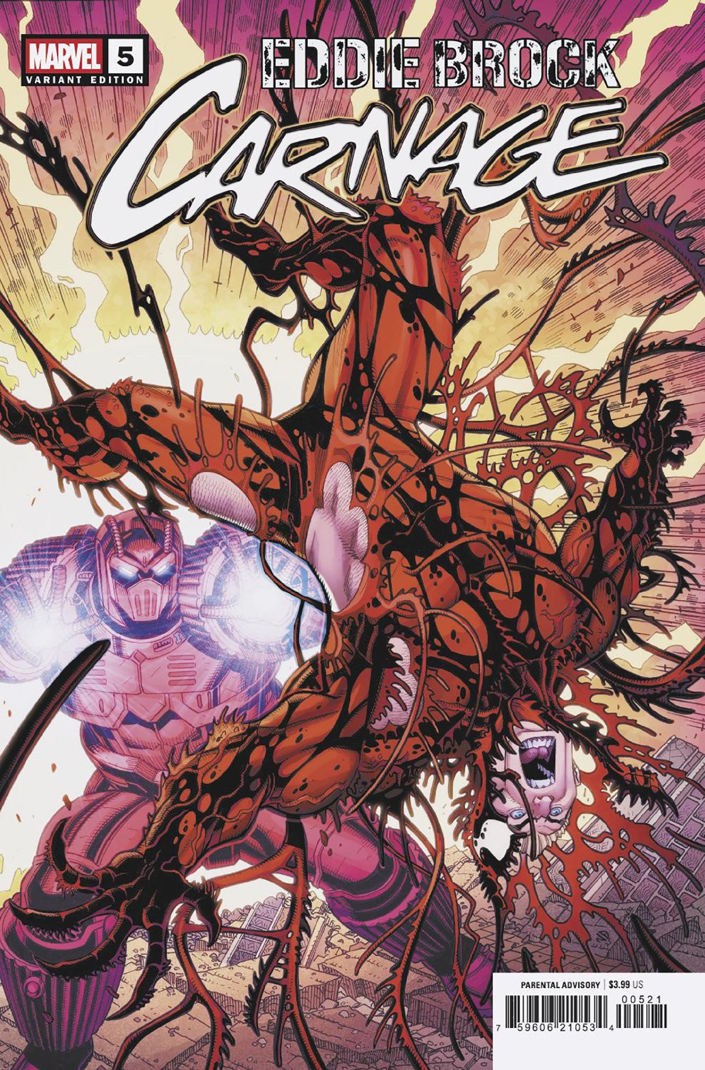 Eddie Brock: Carnage #5 Nick Bradshaw Bring On The Bad Guys Variant | Odin's Place