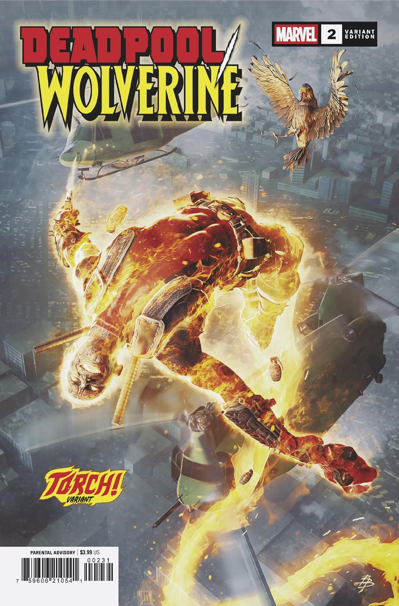 Deadpool/Wolverine #2 Bjorn Barends Torch! Variant | Odin's Place