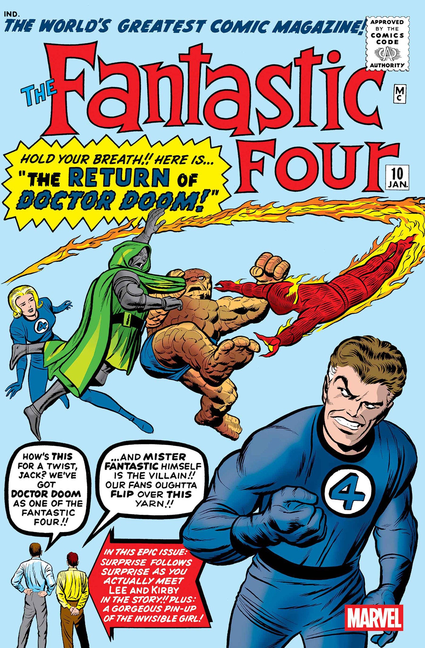 Fantastic Four #10 Facsimile Edition Foil Variant | Odin's Place