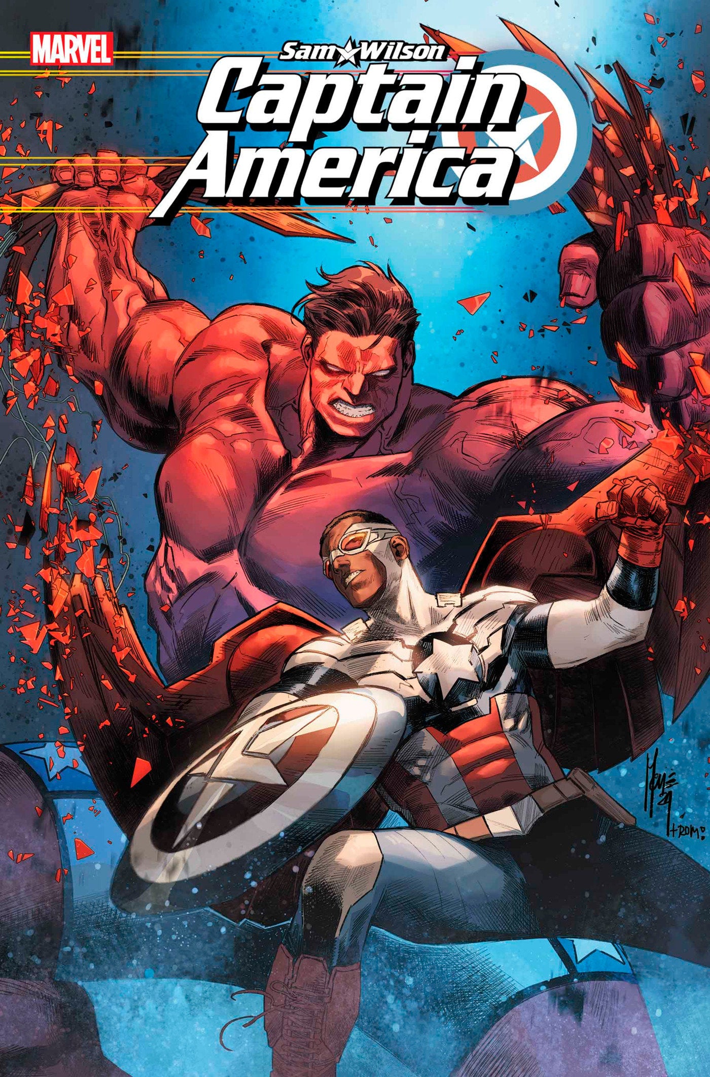 Sam Wilson, Captain America #1 Marco Checchetto Variant | Odin's Place