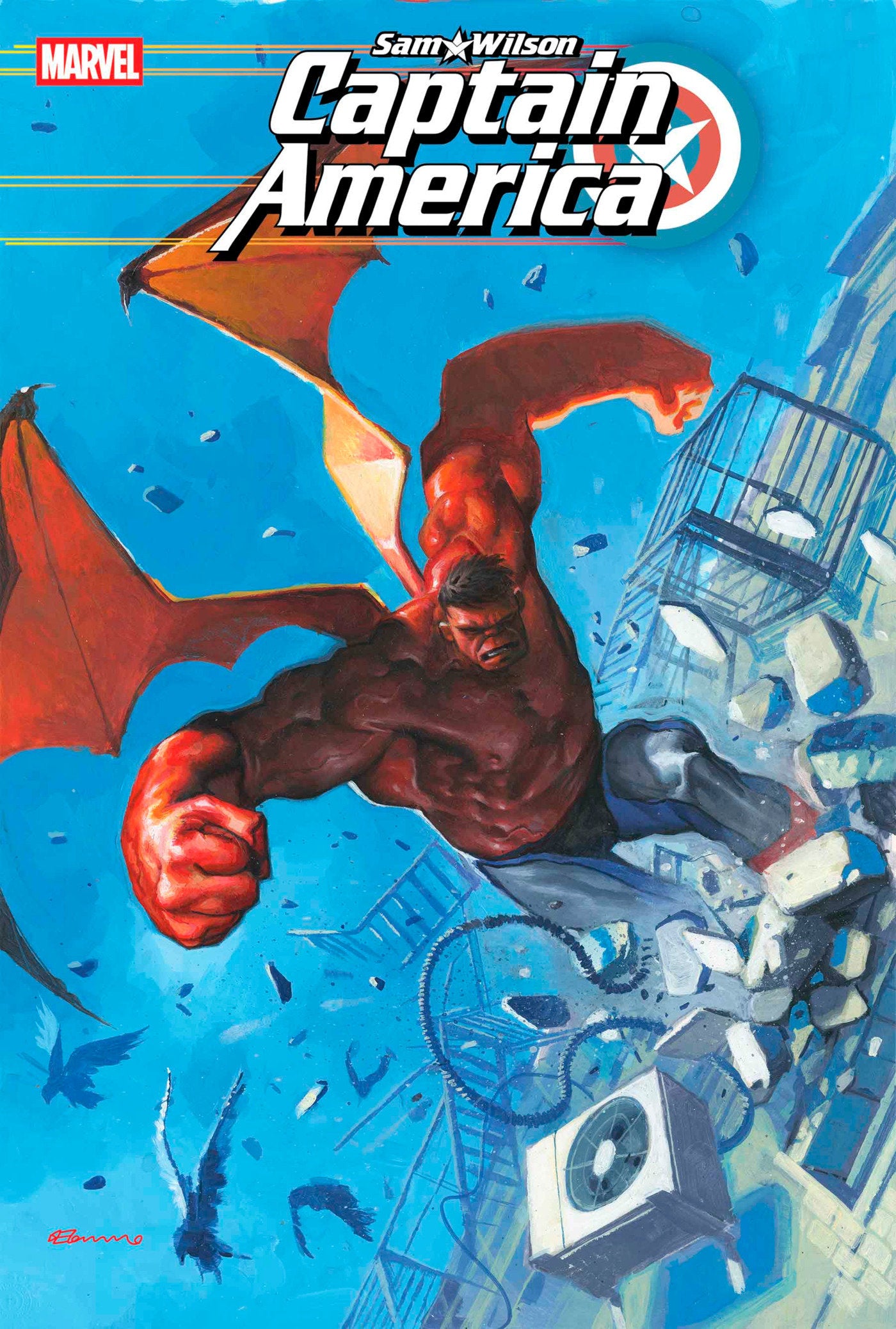 Sam Wilson, Captain America #5 Fabrizio De Tommaso Variant | Odin's Place