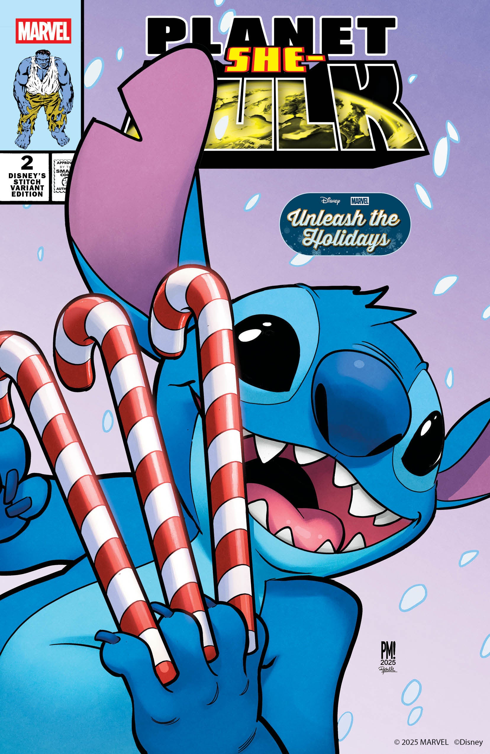 Planet She Hulk #2 Paco Medina Disney Stitch Unleash The Holidays Variant | Odin's Place