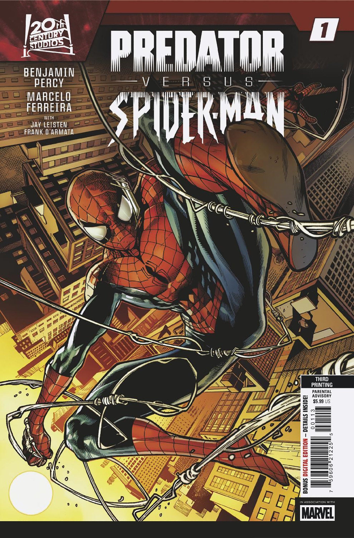Predator vs. Spider Man #1 Marcelo Ferreira 3 Rd Printing Variant | Odin's Place