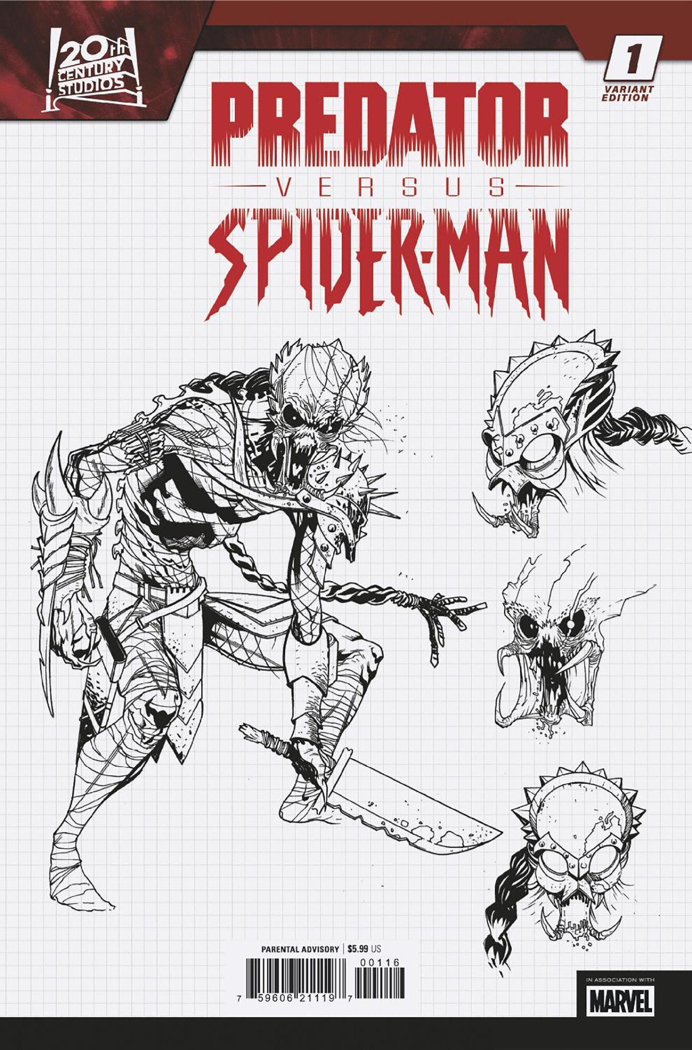 Predator vs Spider-Man #1 (Of 4) 10 Copy Variant Edition Design Variant | Odin's Place