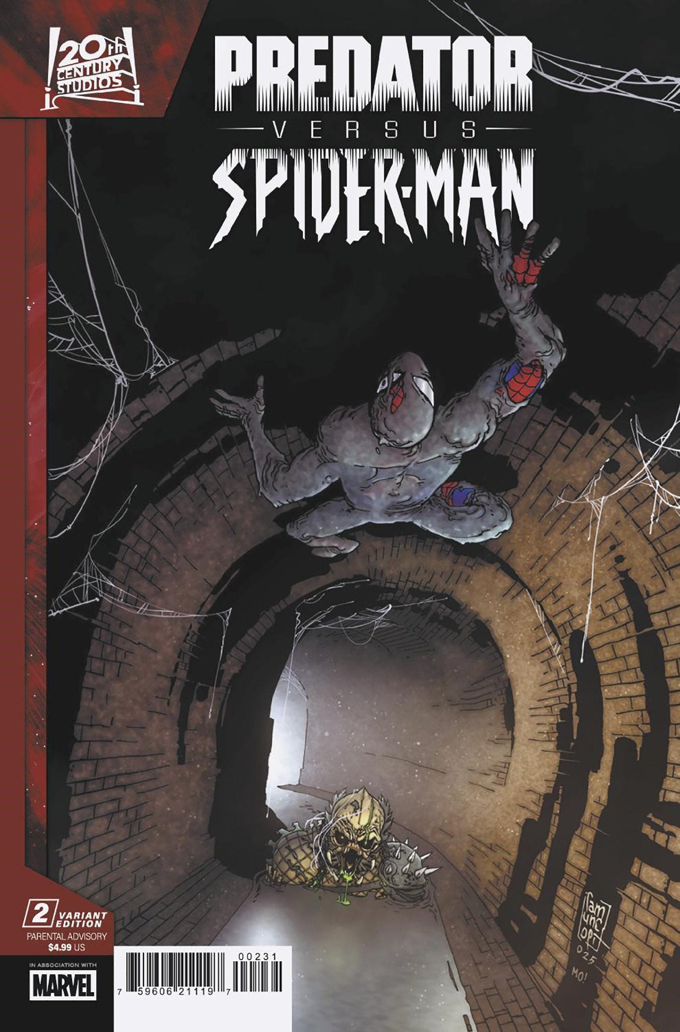 Predator vs. Spider-Man #2 Giuseppe Camuncoli Variant | Odin's Place