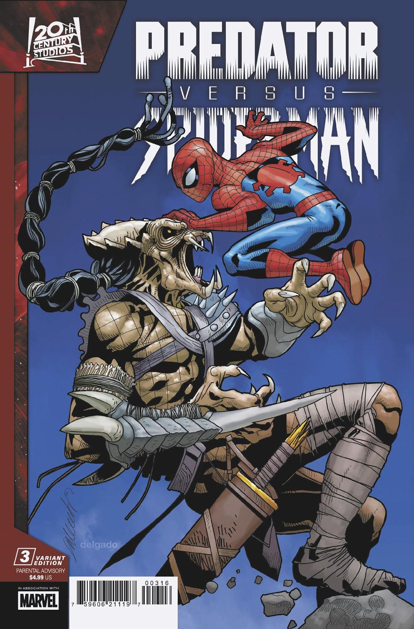 Predator vs. Spider-Man #3 Salvador Larroca Variant | Odin's Place