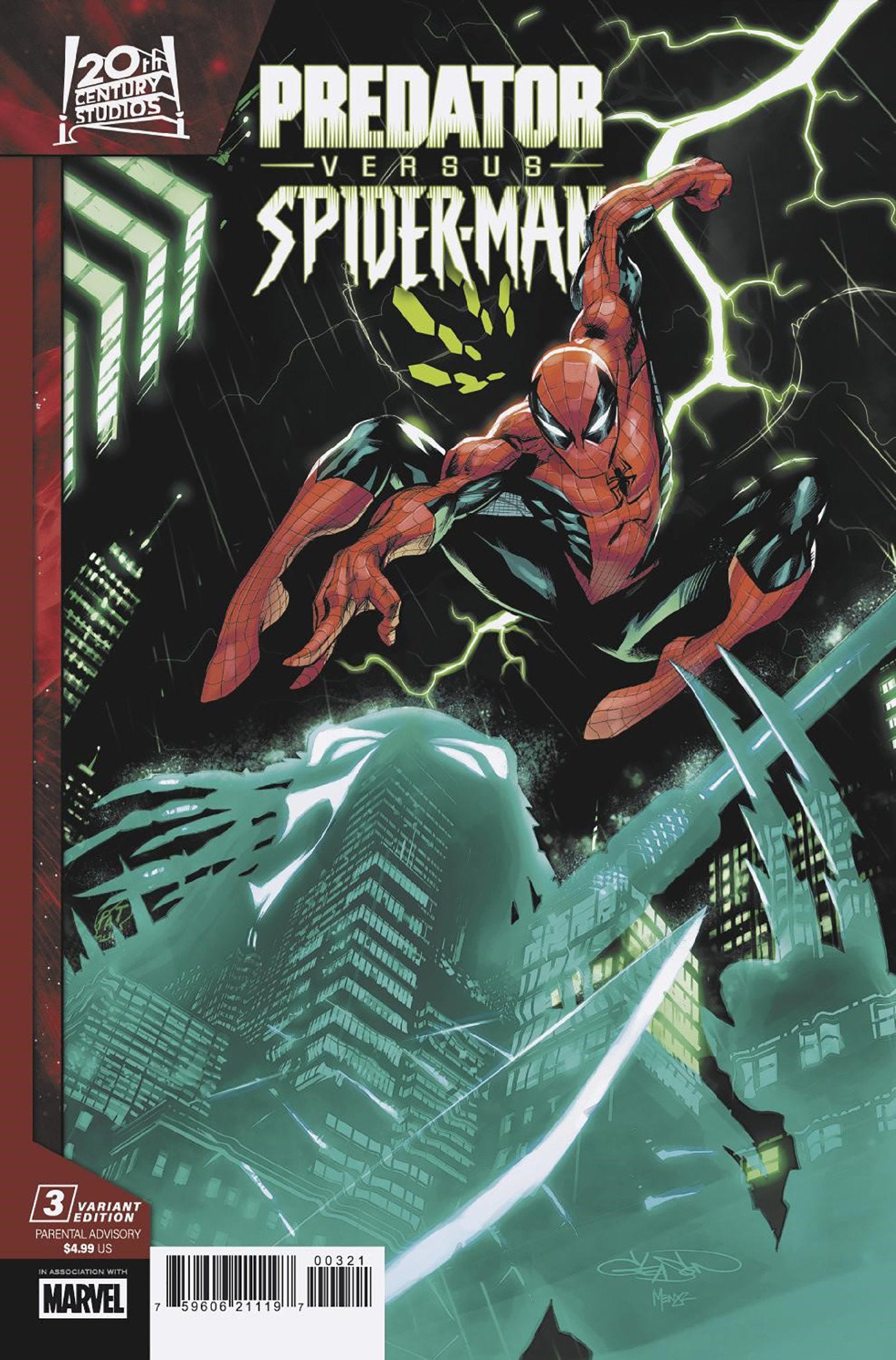 Predator vs. Spider-Man #3 Patrick Gleason Variant | Odin's Place