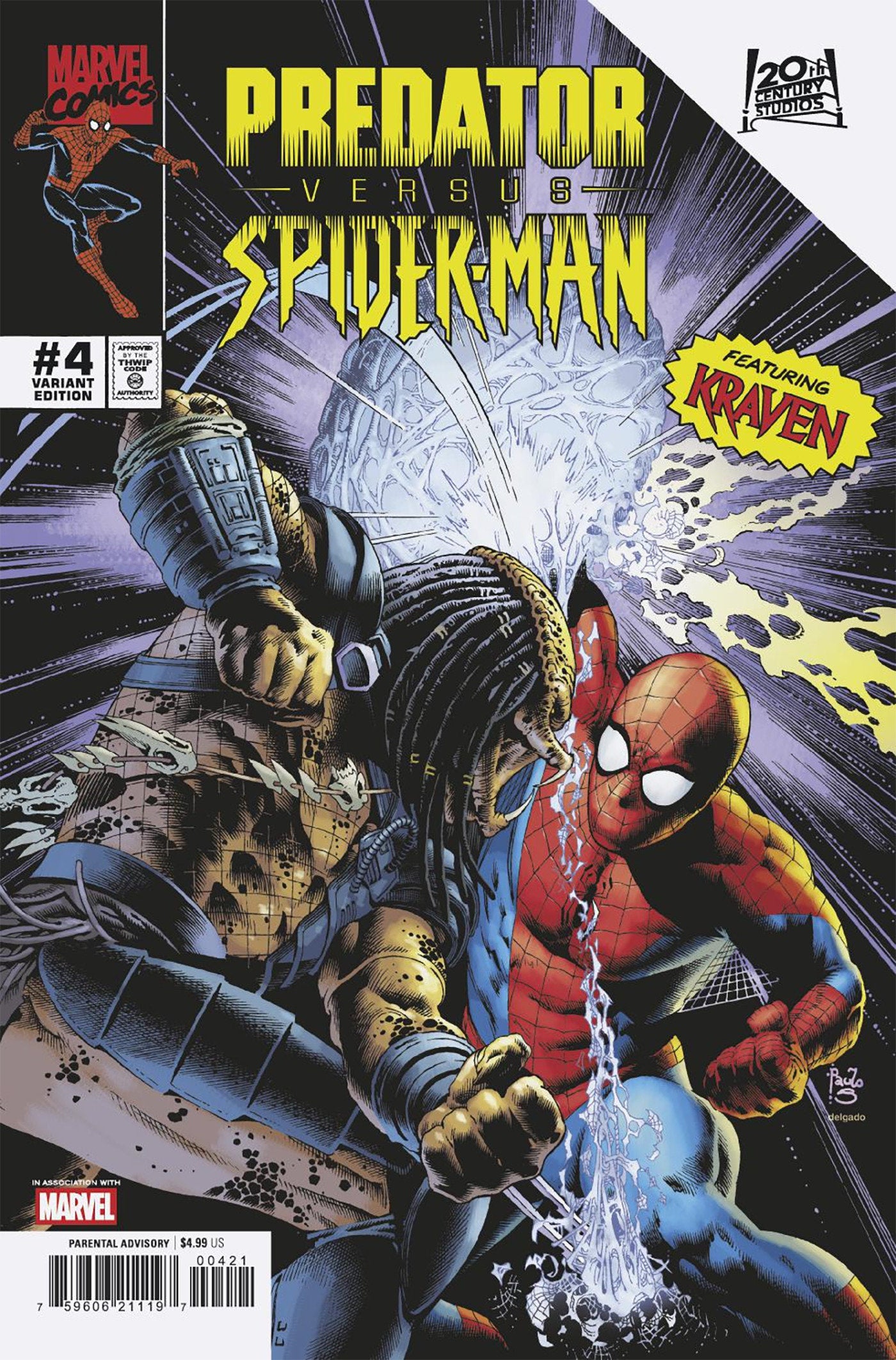 Predator vs. Spider-Man #4 Paulo Siqueira Variant | Odin's Place