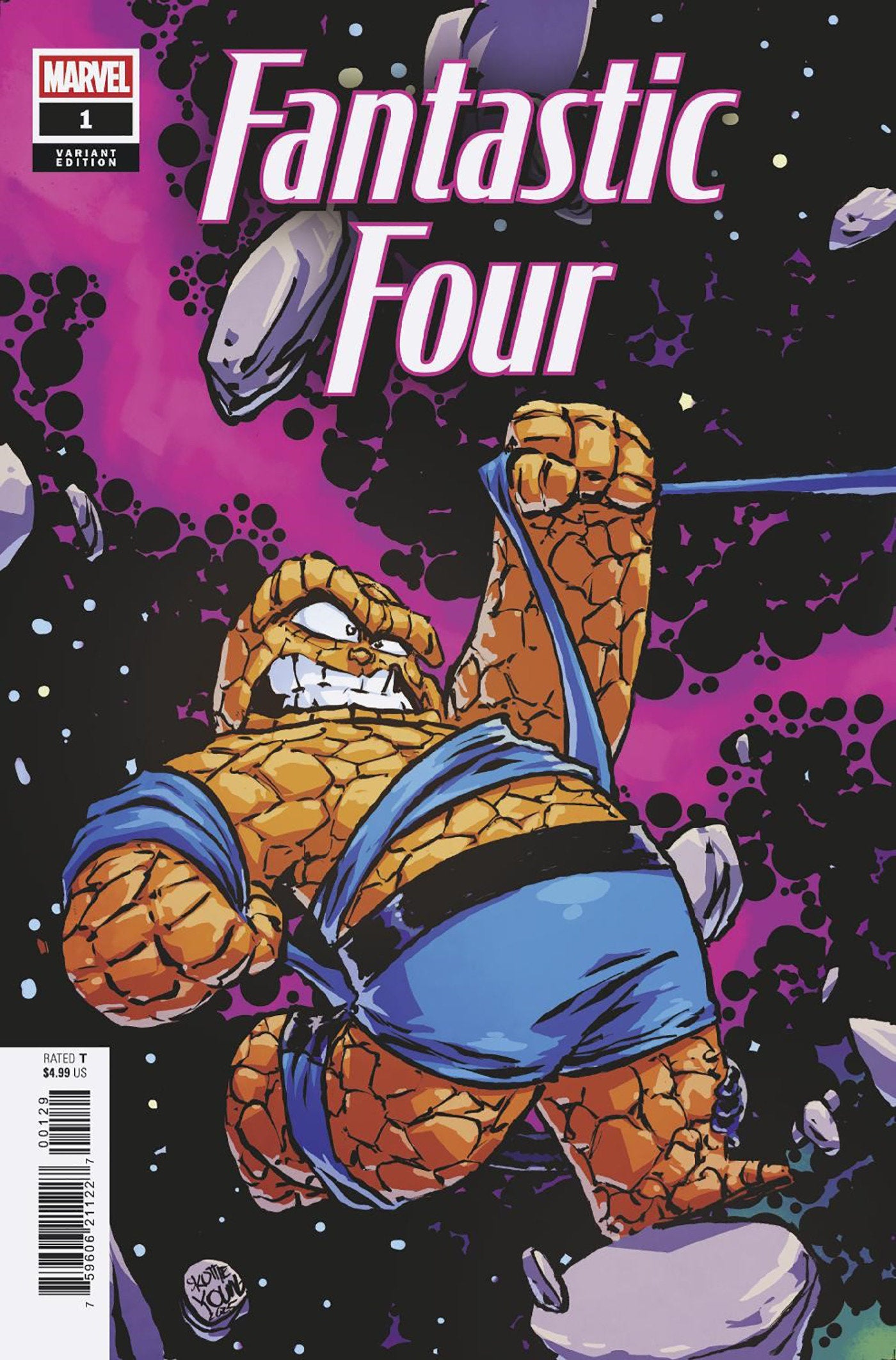 Fantastic Four #1 Skottie Young 5-Part Connecting Variant | Odin's Place