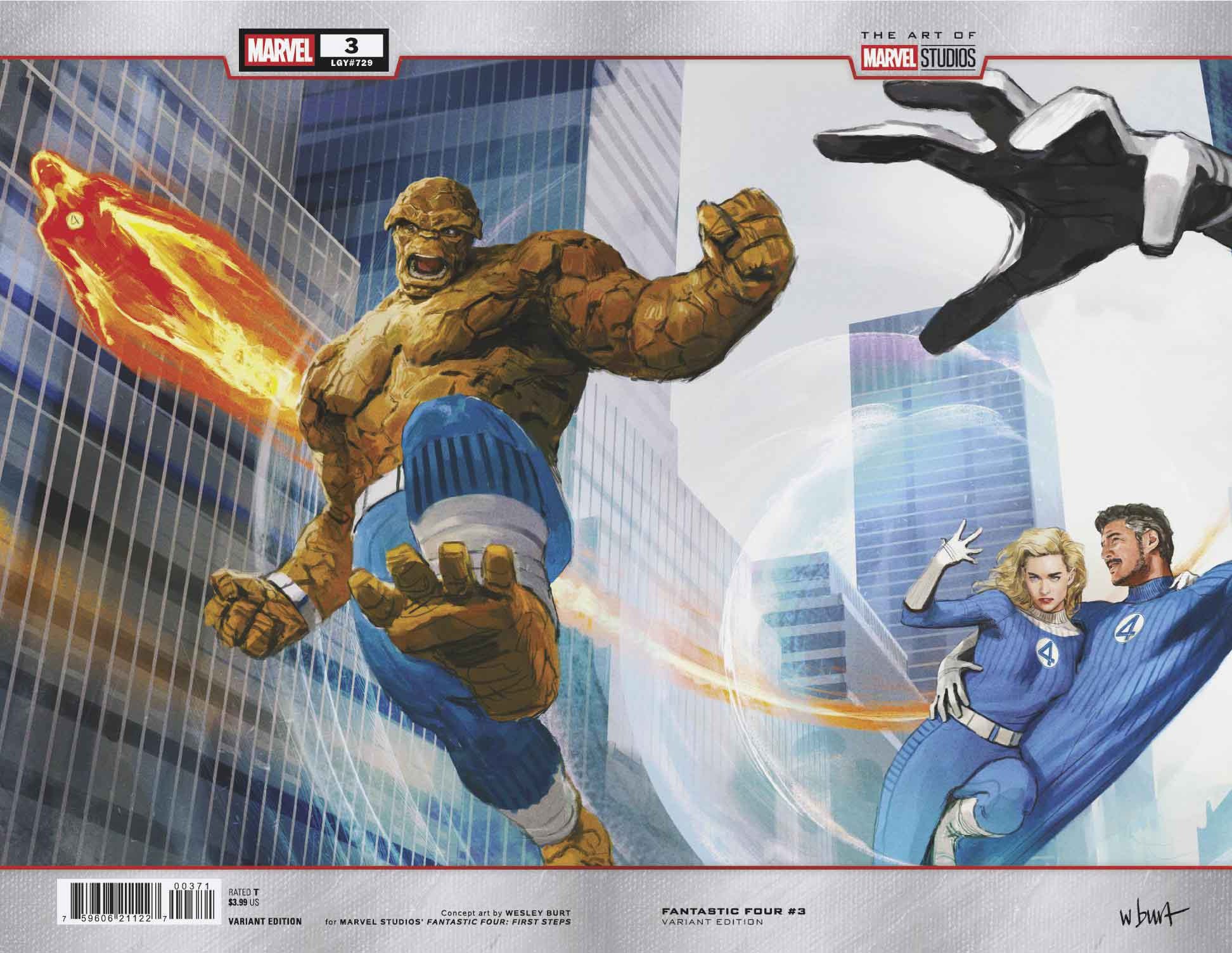 Fantastic Four #3 Wesley Burt Marvel Studios Wraparound Variant [Doom] | Odin's Place