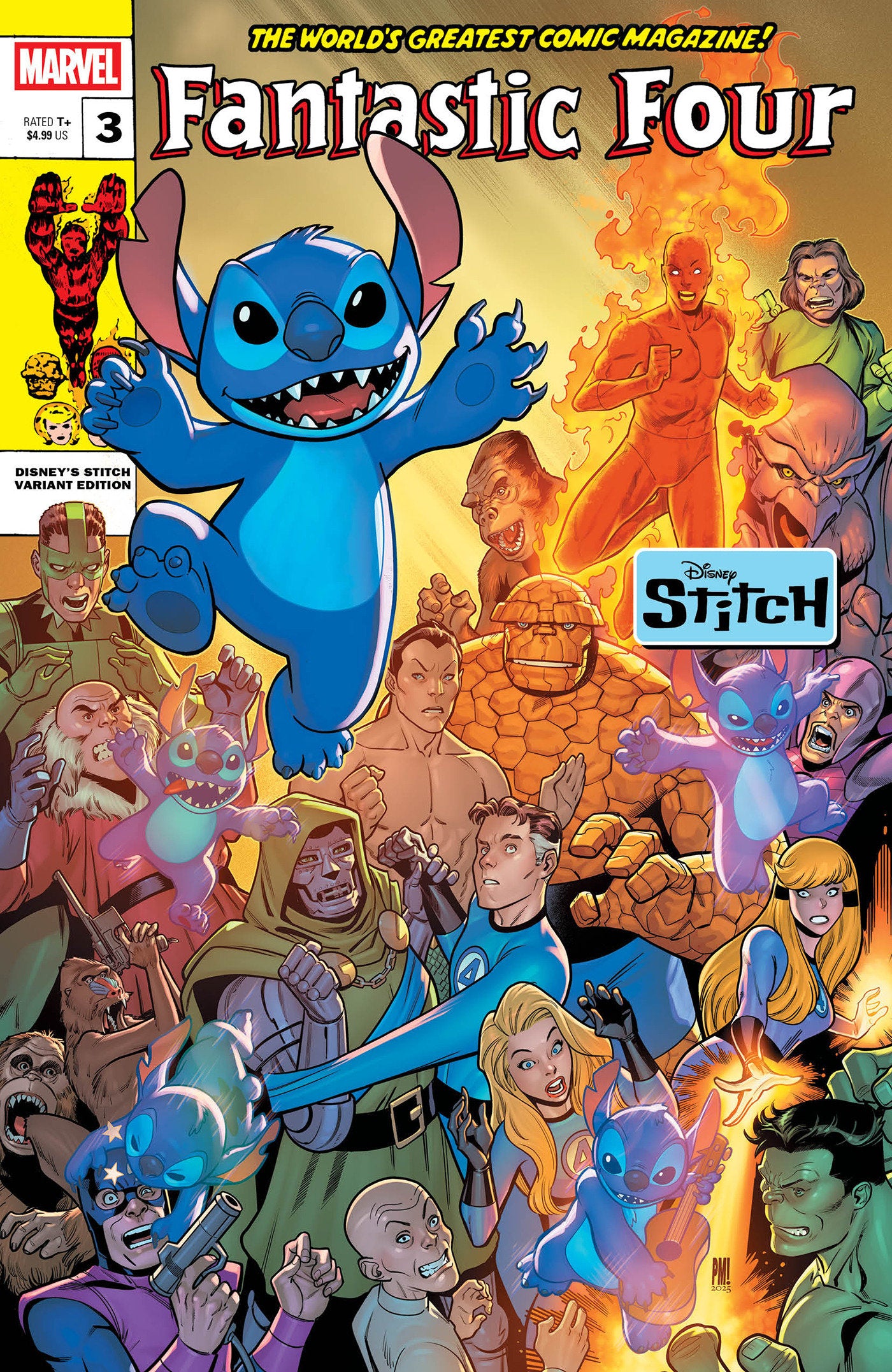 Fantastic Four #3 Paco Medina Disney Stitch Variant [Doom] | Odin's Place