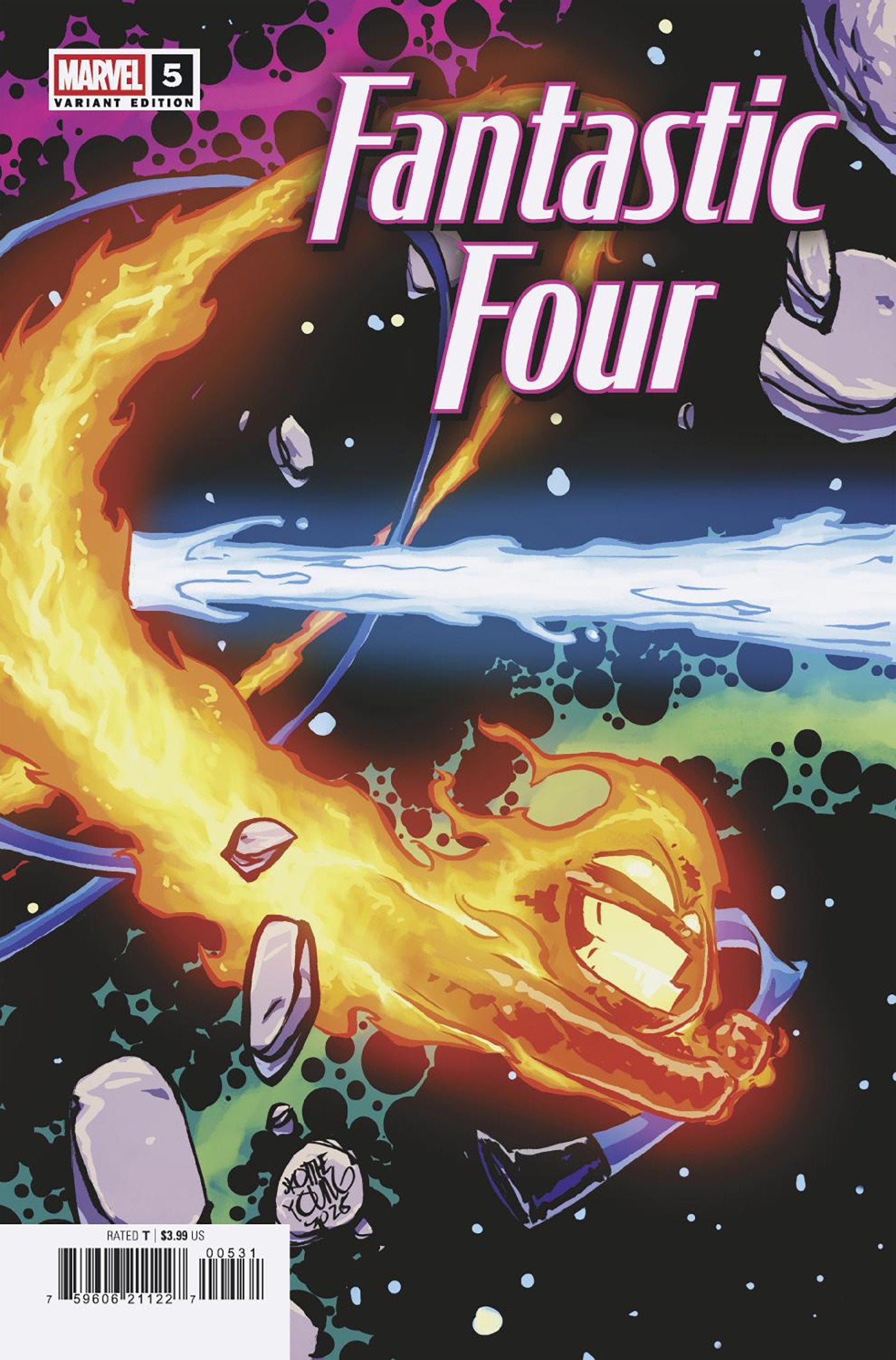 Fantastic Four #5 Skottie Young 5 Part Connecting Variant | Odin's Place