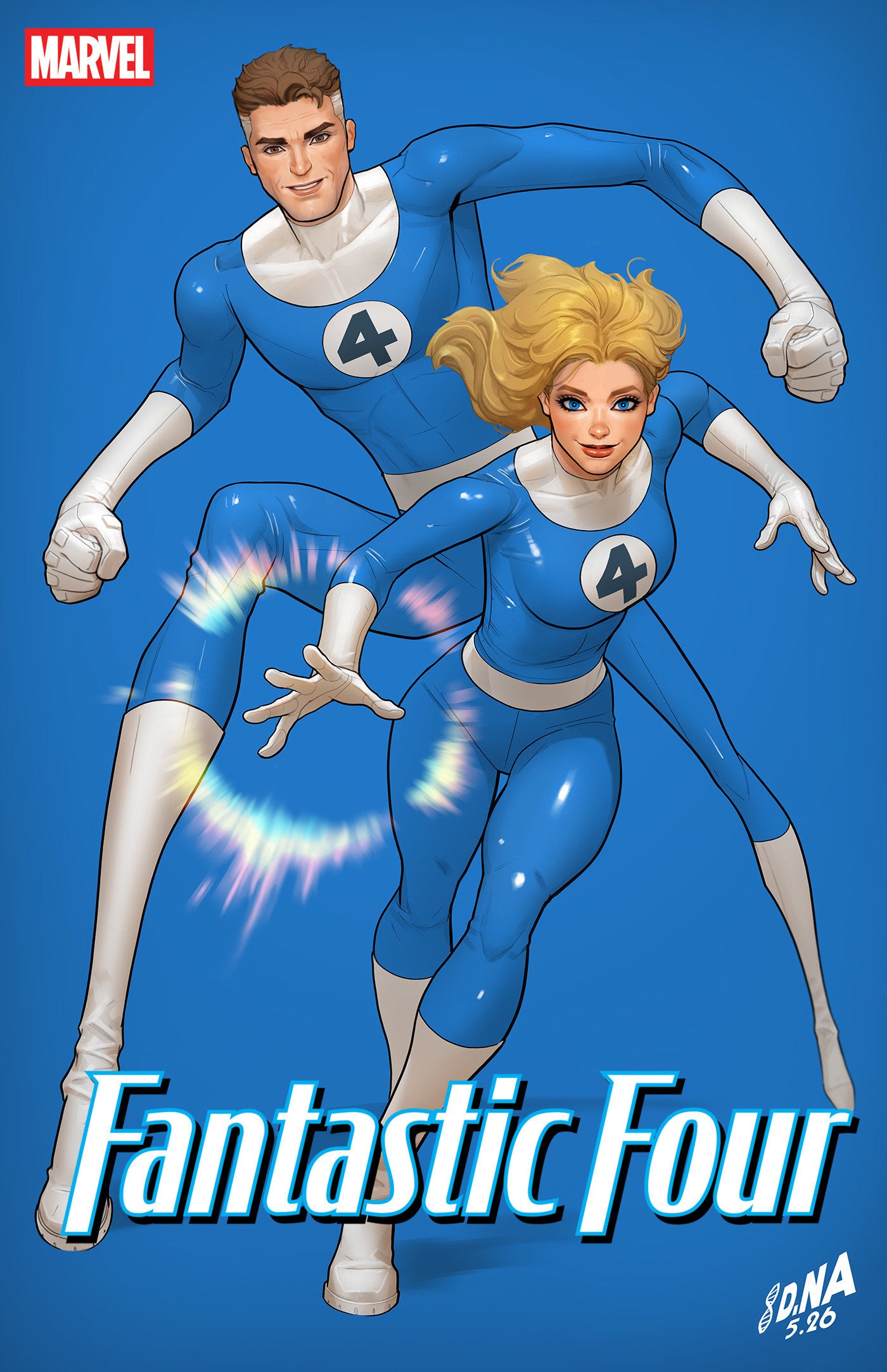 Fantastic Four #14 David Nakayama Color Block Blue Variant | Odin's Place