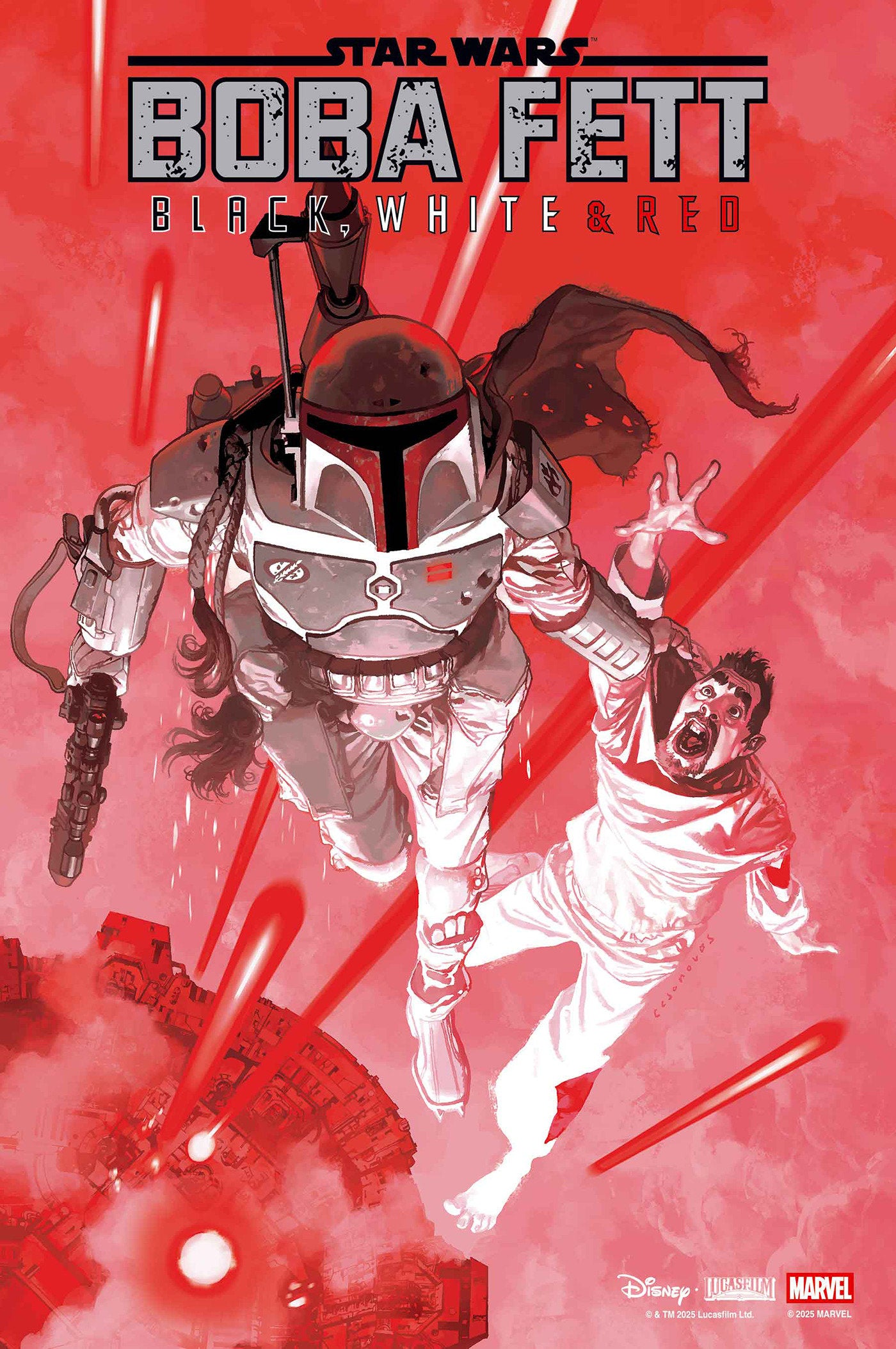 Star Wars: Boba Fett   Black, White & Red #1 Josemaria Casanovas Variant | Odin's Place
