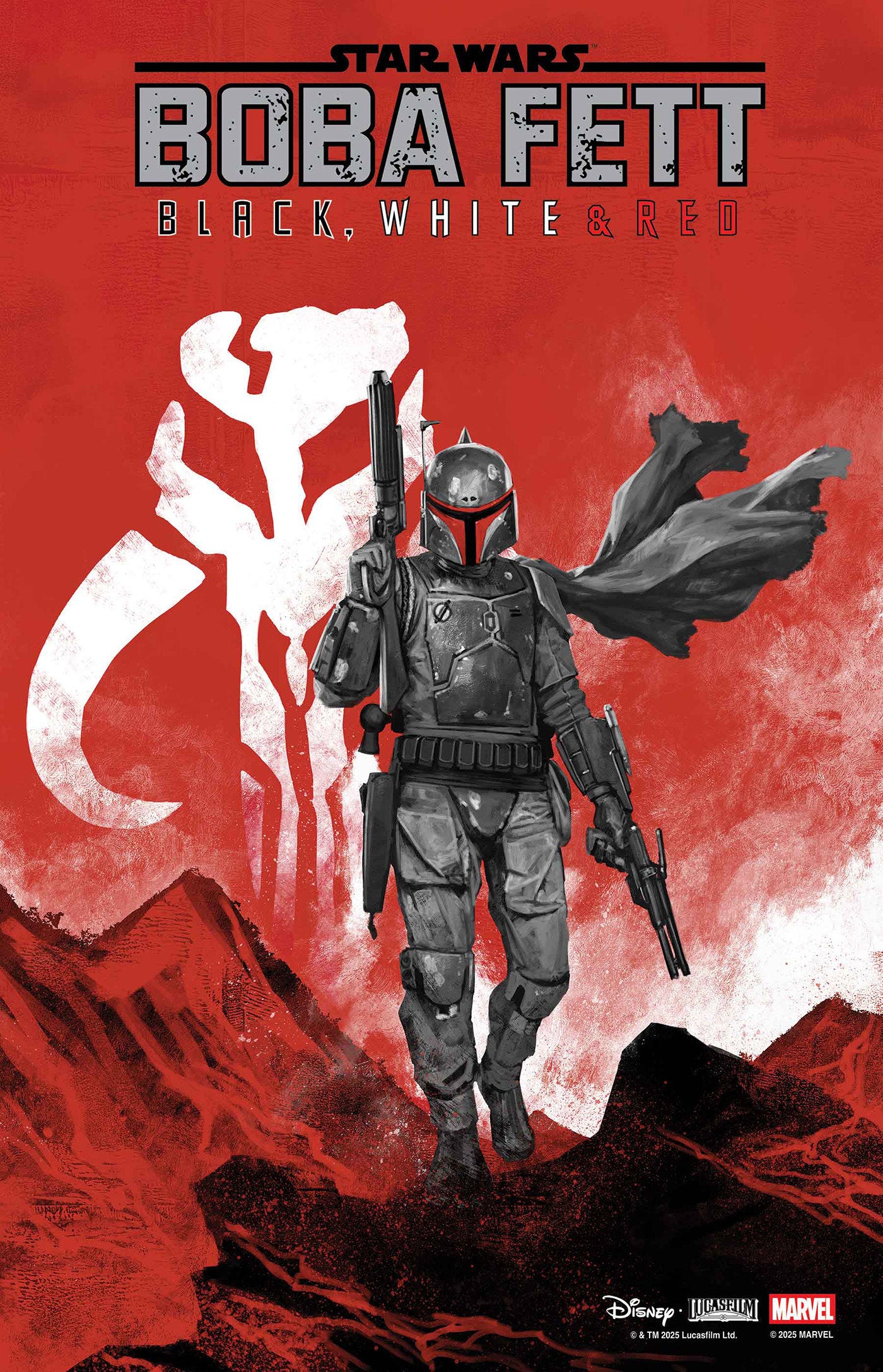 Star Wars: Boba Fett   Black, White & Red #2 Skan Variant | Odin's Place