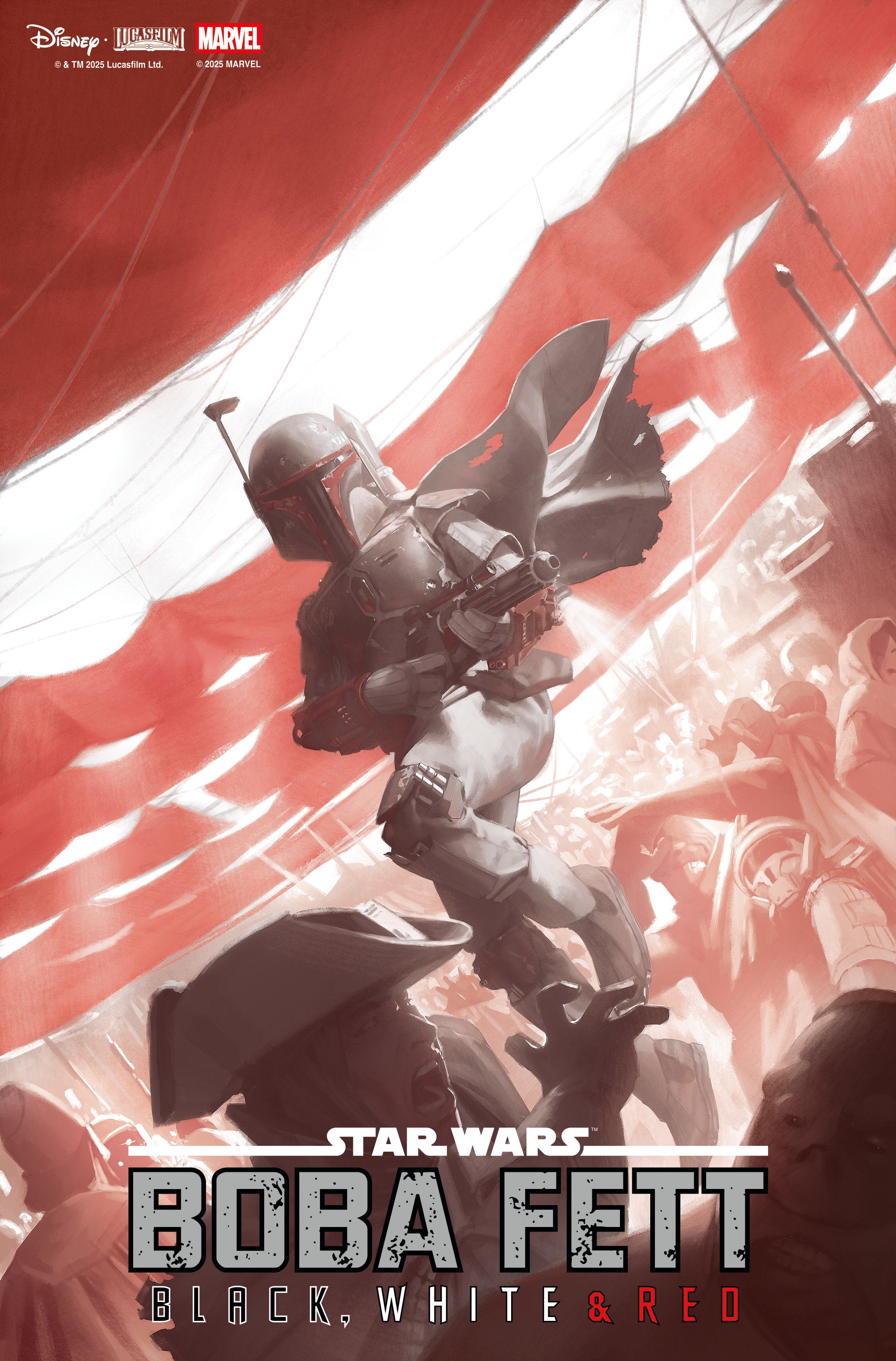 Star Wars: Boba Fett   Black, White & Red #2 Miguel Mercado Variant | Odin's Place
