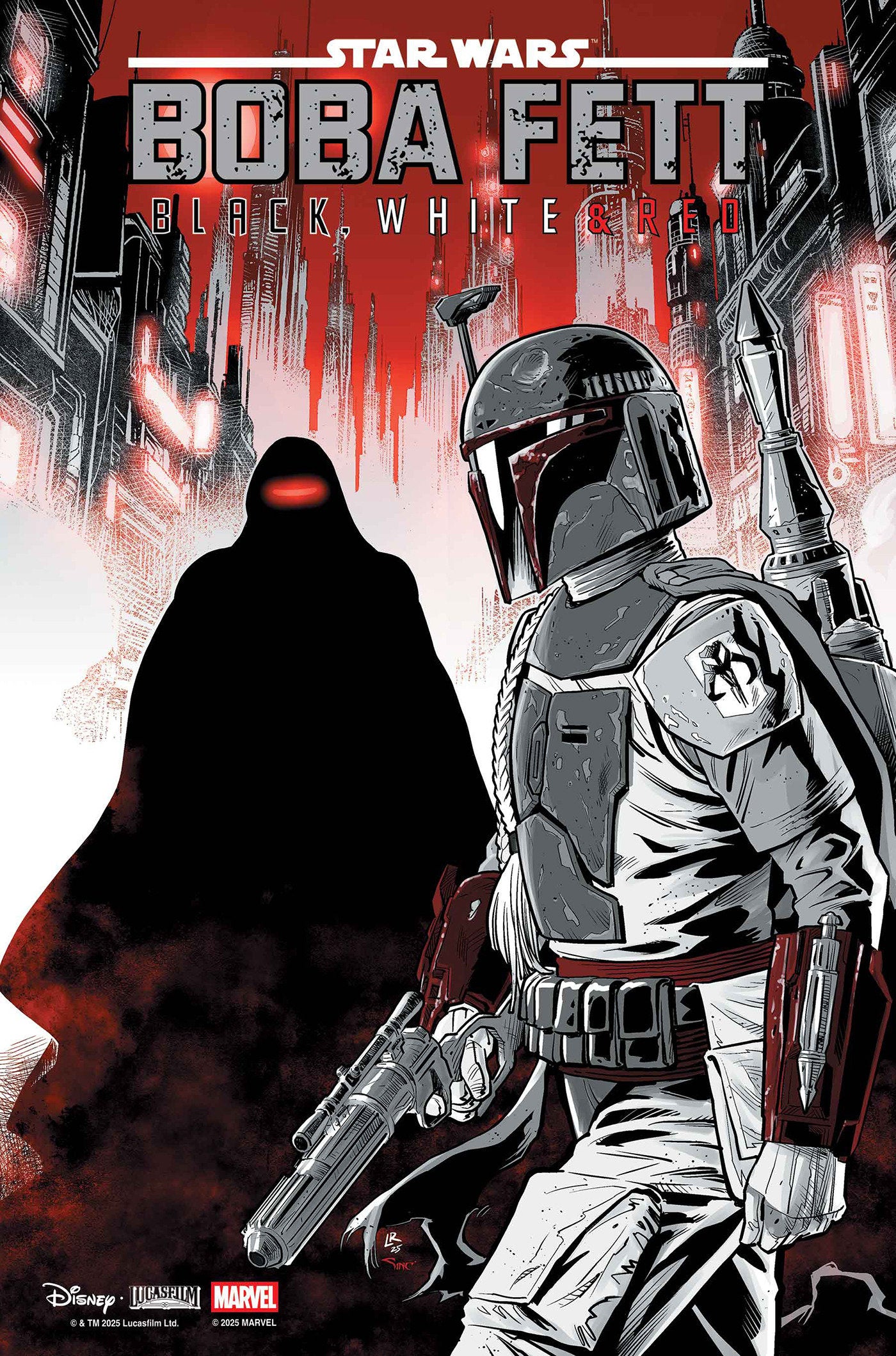 Star Wars: Boba Fett   Black, White & Red #4 Luke Ross Variant | Odin's Place