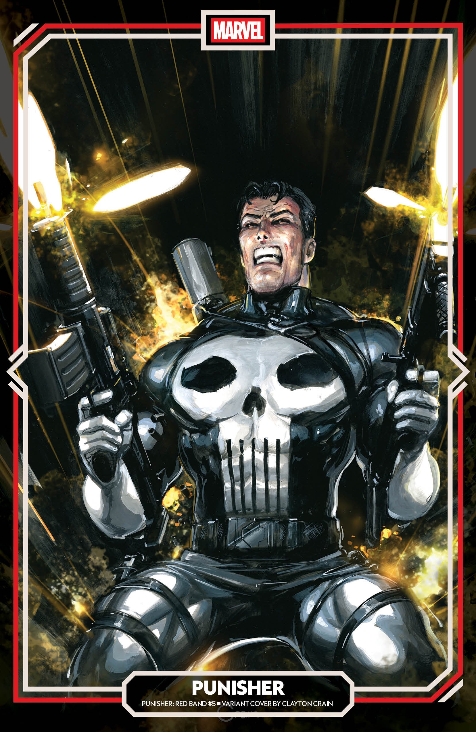 Punisher: Red Band #5 Clayton Crain Variant [Polybagged] | Odin's Place