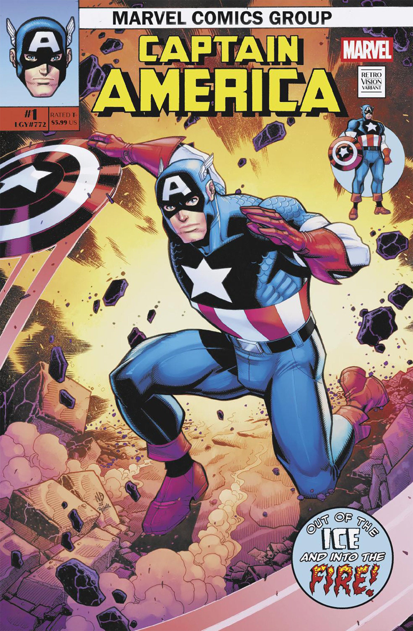 Captain America #1 Nick Bradshaw Retrovision Variant | Odin's Place