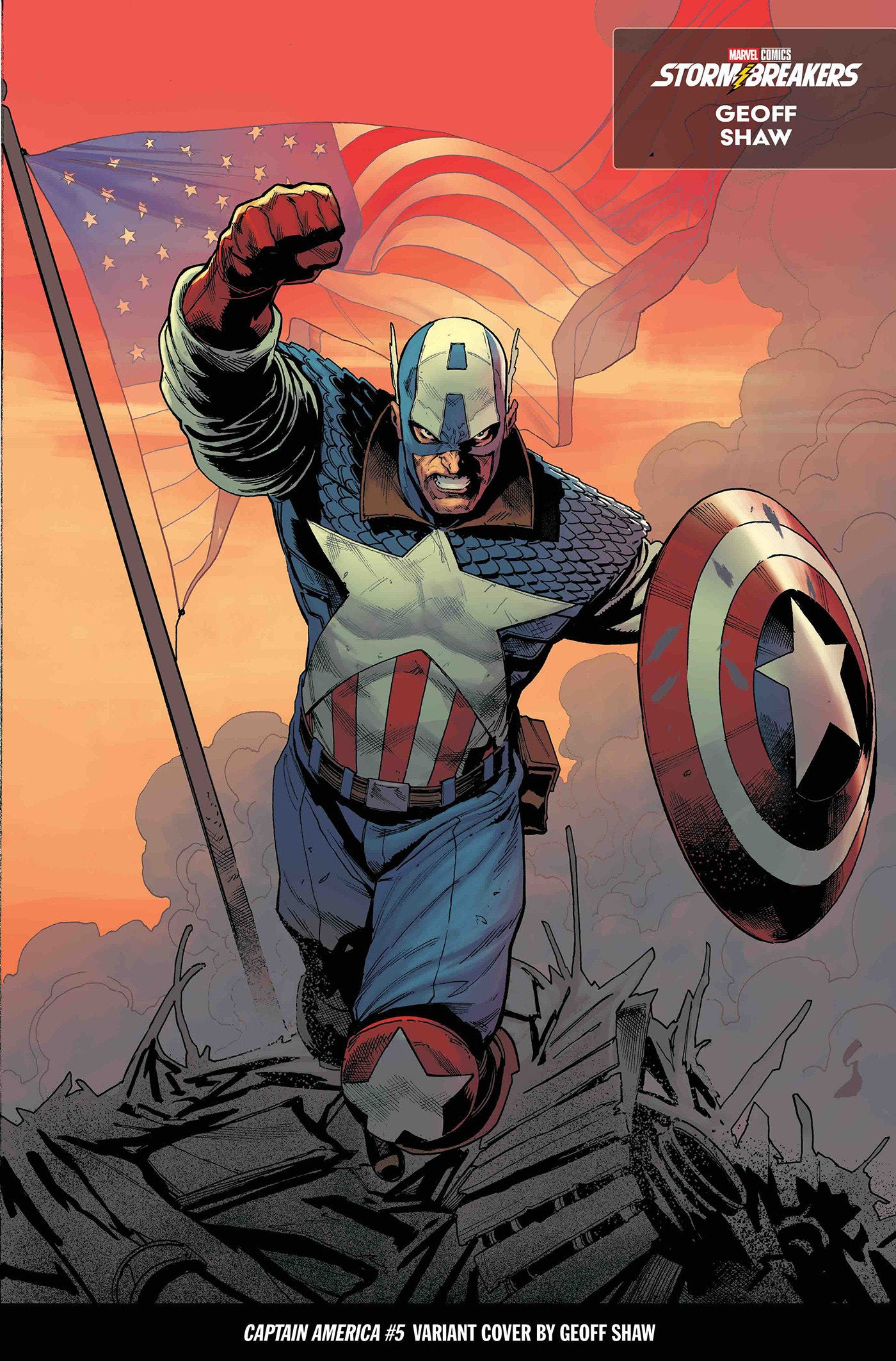 Captain America #5 Geoff Shaw From The Chaos A Costume Variant | Odin's Place