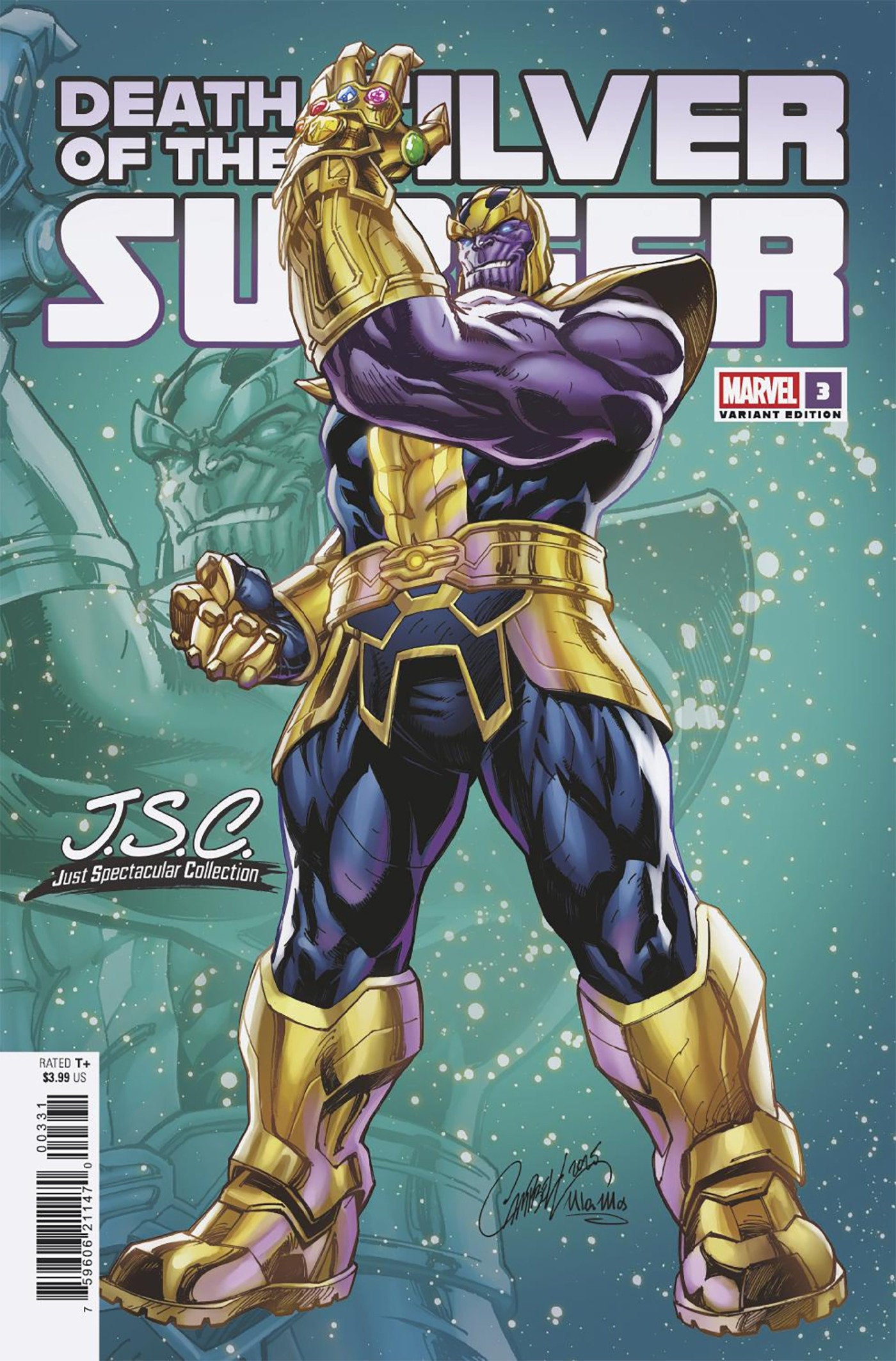 Death Of The Silver Surfer #3 J. Scott Campbell Just Spectacular Collection Variant | Odin's Place
